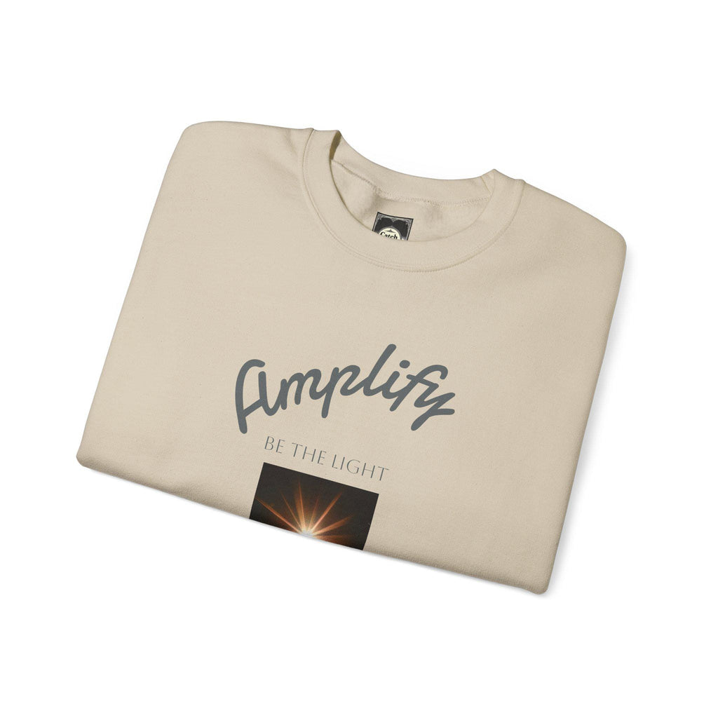 Amplify Your Spirit Unisex Crewneck Sweatshirt, Cozy Apparel, Inspirational Gift, Motivation Sweater, Relaxed Fit