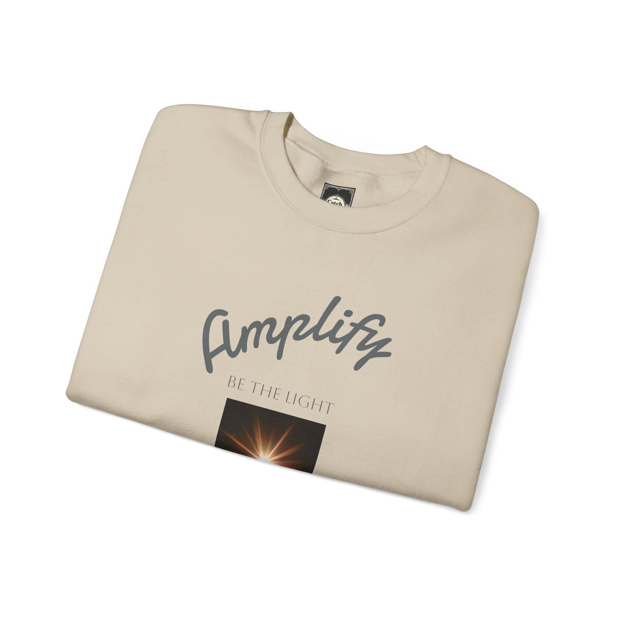 Amplify Your Spirit Unisex Crewneck Sweatshirt, Cozy Apparel, Inspirational Gift, Motivation Sweater, Relaxed Fit