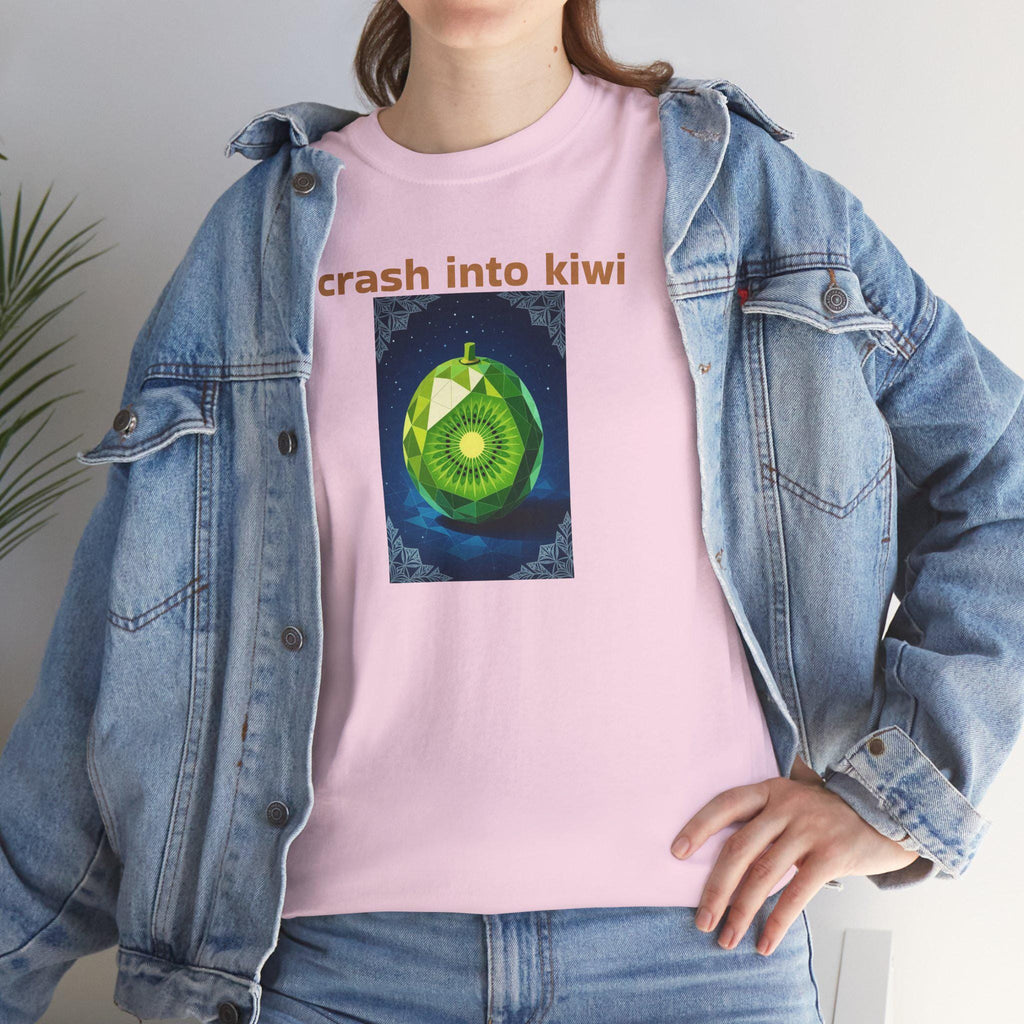 Kiwi Crash Graphic T-Shirt: Fun Unisex Cotton Tee