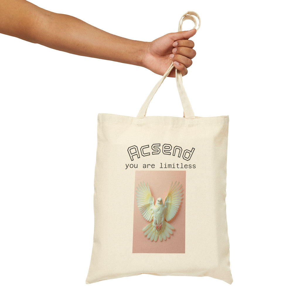 Limitless Spirit Cotton Canvas Tote Bag: Eco-Friendly Gift