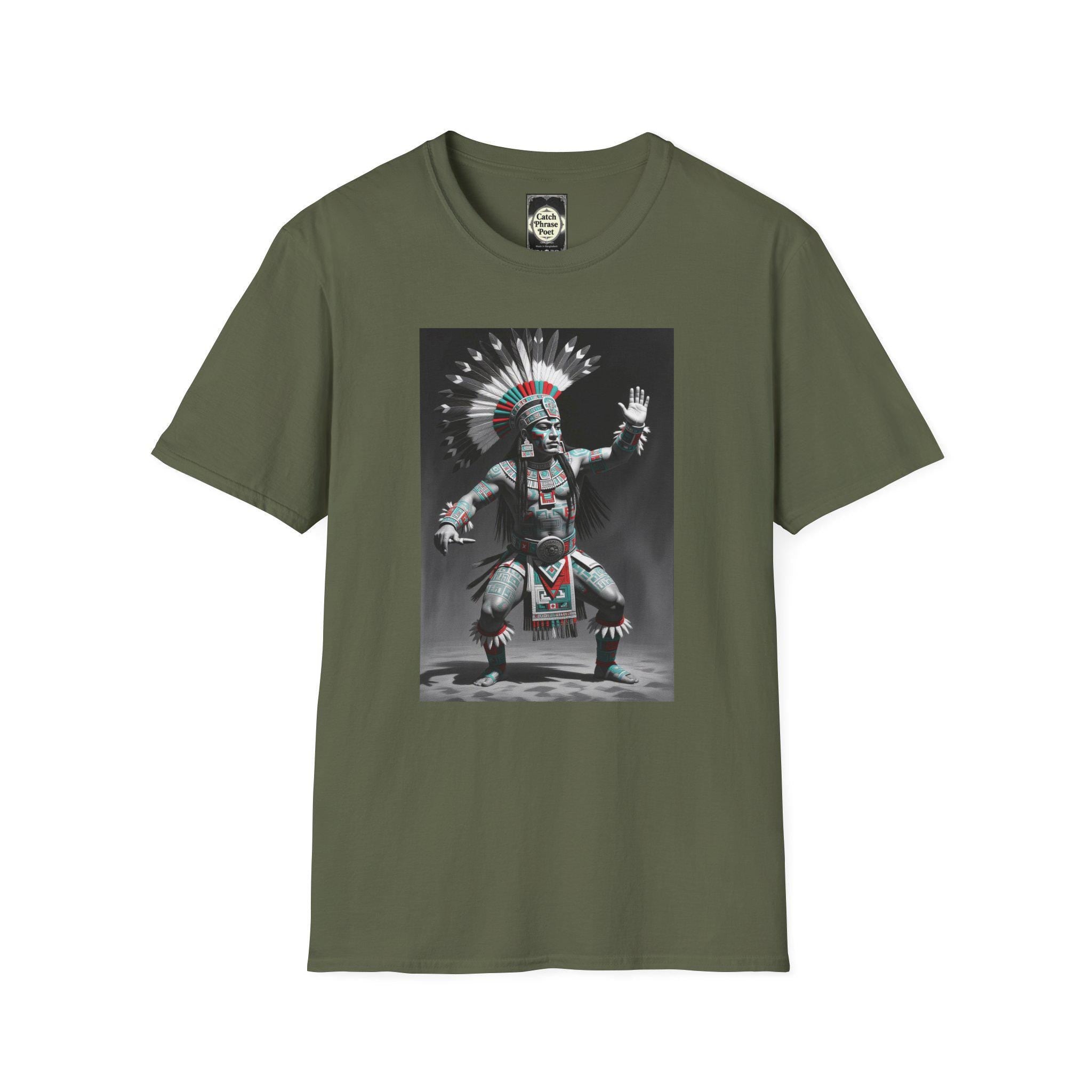 Native American Aztec Warrior T-Shirt: Unisex Graphic Tee