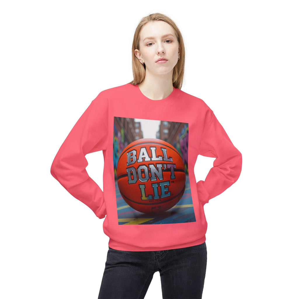 Basketball "Ball Don't Lie" Crewneck Sweatshirt: Cozy Fleece
