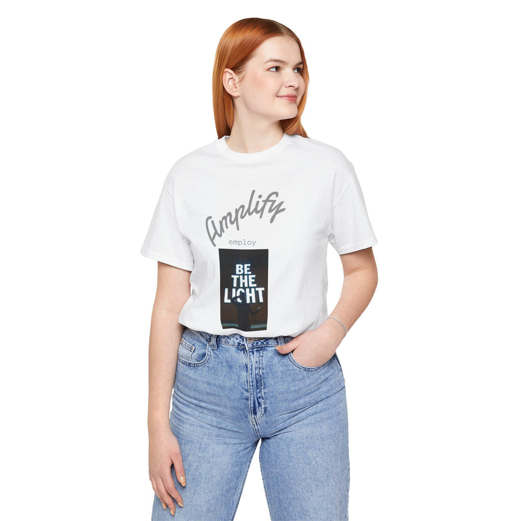 Be The Light Shirt: Unisex Inspirational Cotton Tee