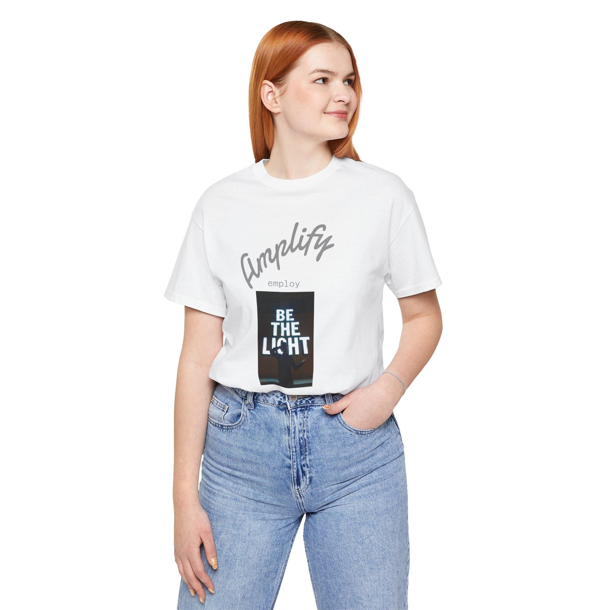 Be The Light Shirt: Unisex Inspirational Cotton Tee