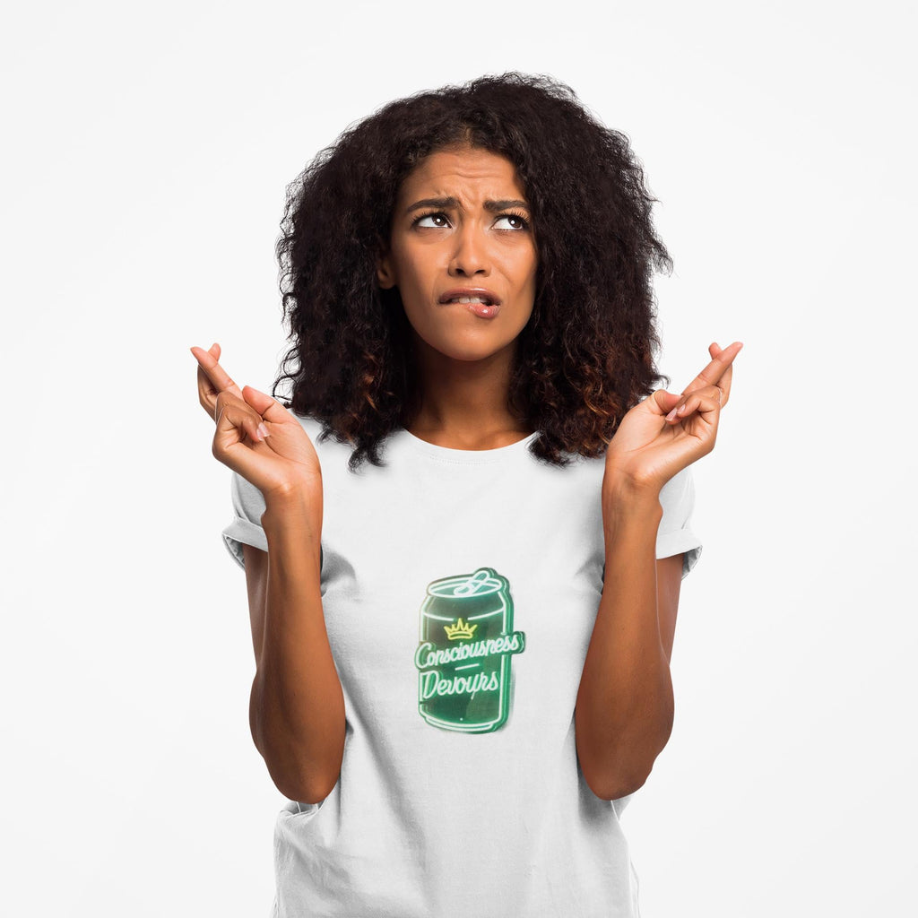 Consciousness Devours Graphic Tee, Eco-Friendly Unisex Softstyle