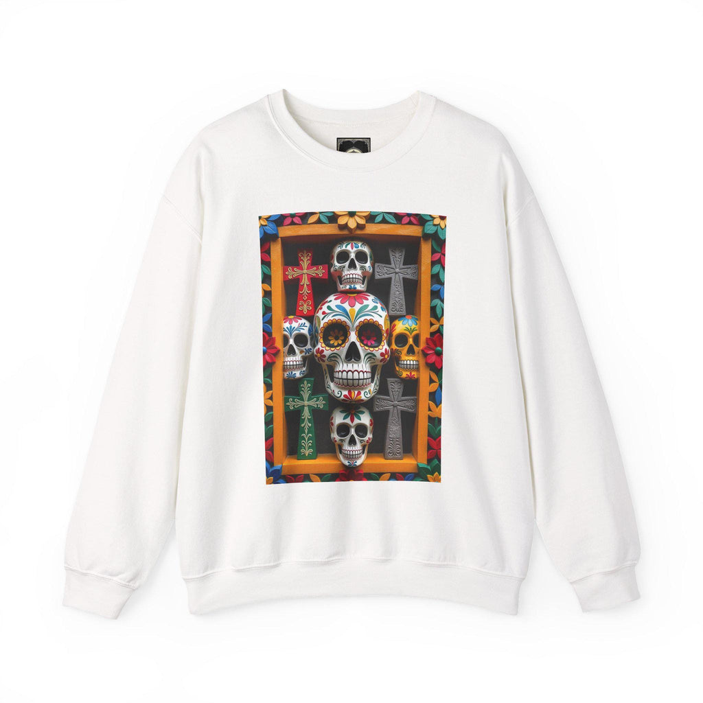 Day Of The Dead Crewneck Sweatshirt - Cozy Unisex Sweatshirt, Fall Fashion, Halloween Gift, Day of the Dead Apparel, Graphic Pullover