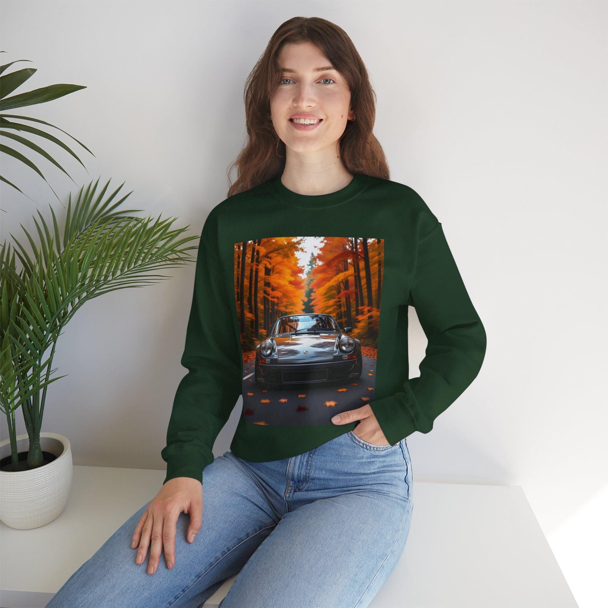 Vintage Car Autumn Sweatshirt: Cozy Unisex Crewneck