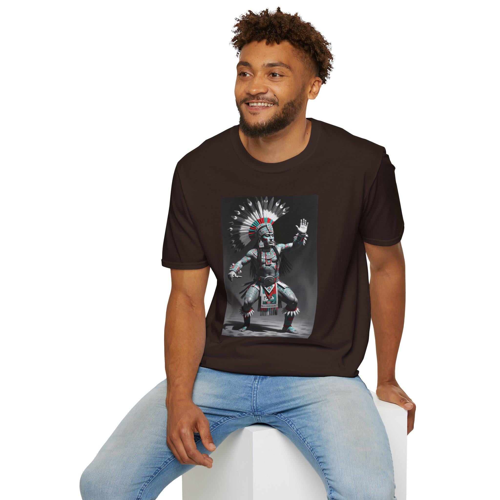 Native American Aztec Warrior T-Shirt: Unisex Graphic Tee