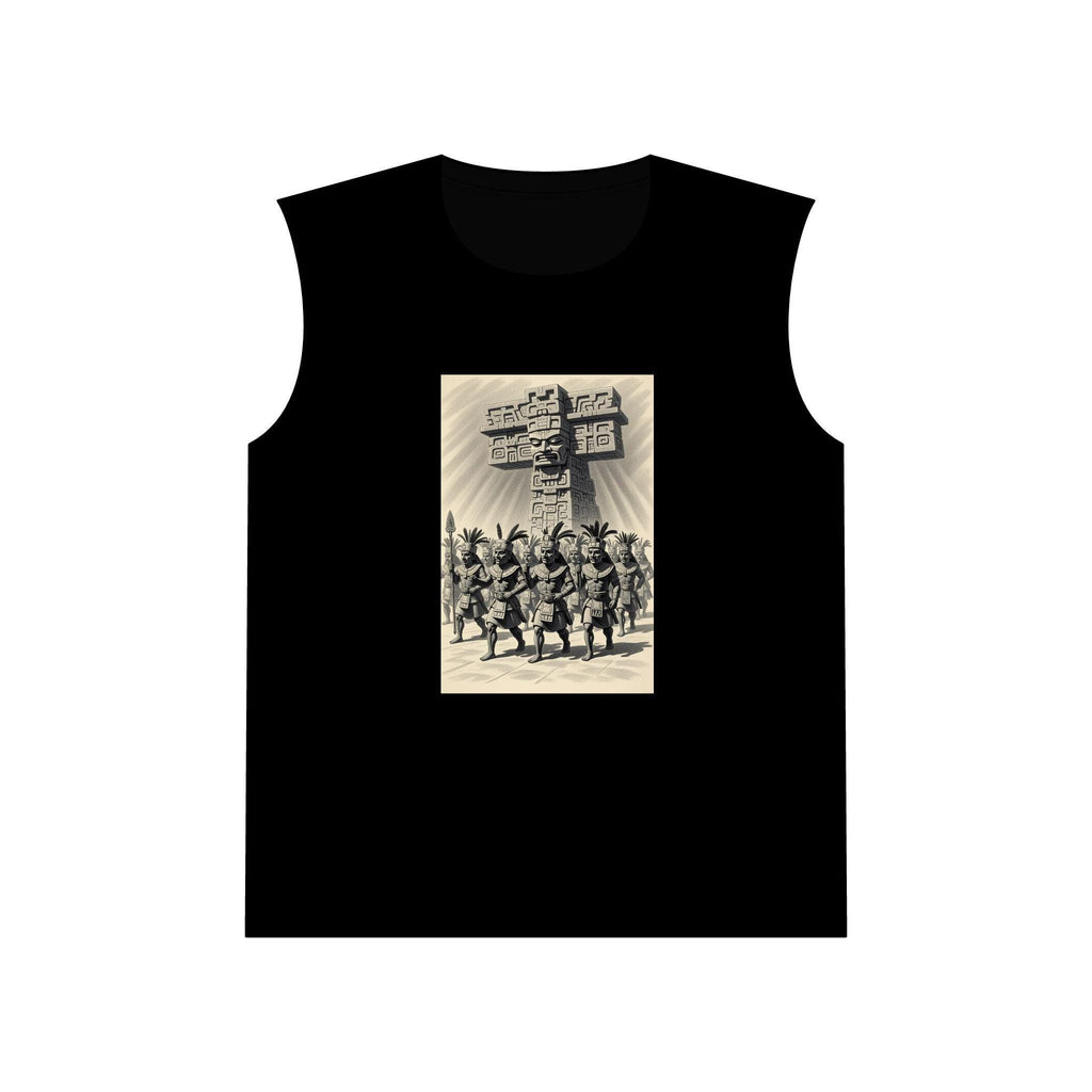 Tribal Art Muscle Tank Top: Aztec Print, Summer Festival Wear