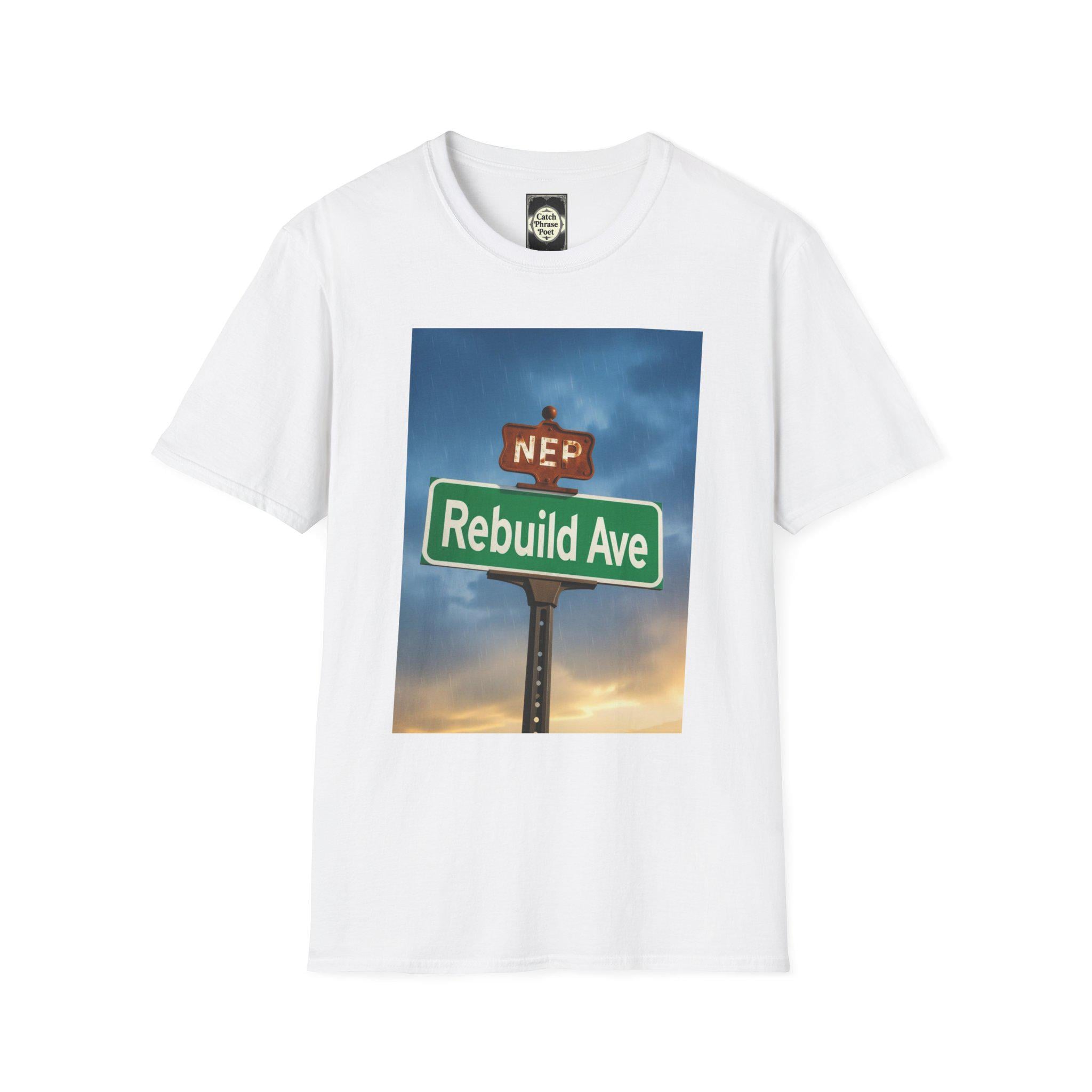 Rebuild Avenue Graphic T-Shirt: Positive Change, Unisex Tee