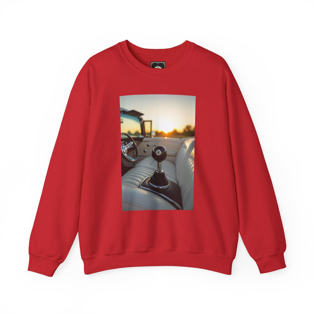 Vintage Car Crewneck Sweatshirt: Retro Road Trip Style