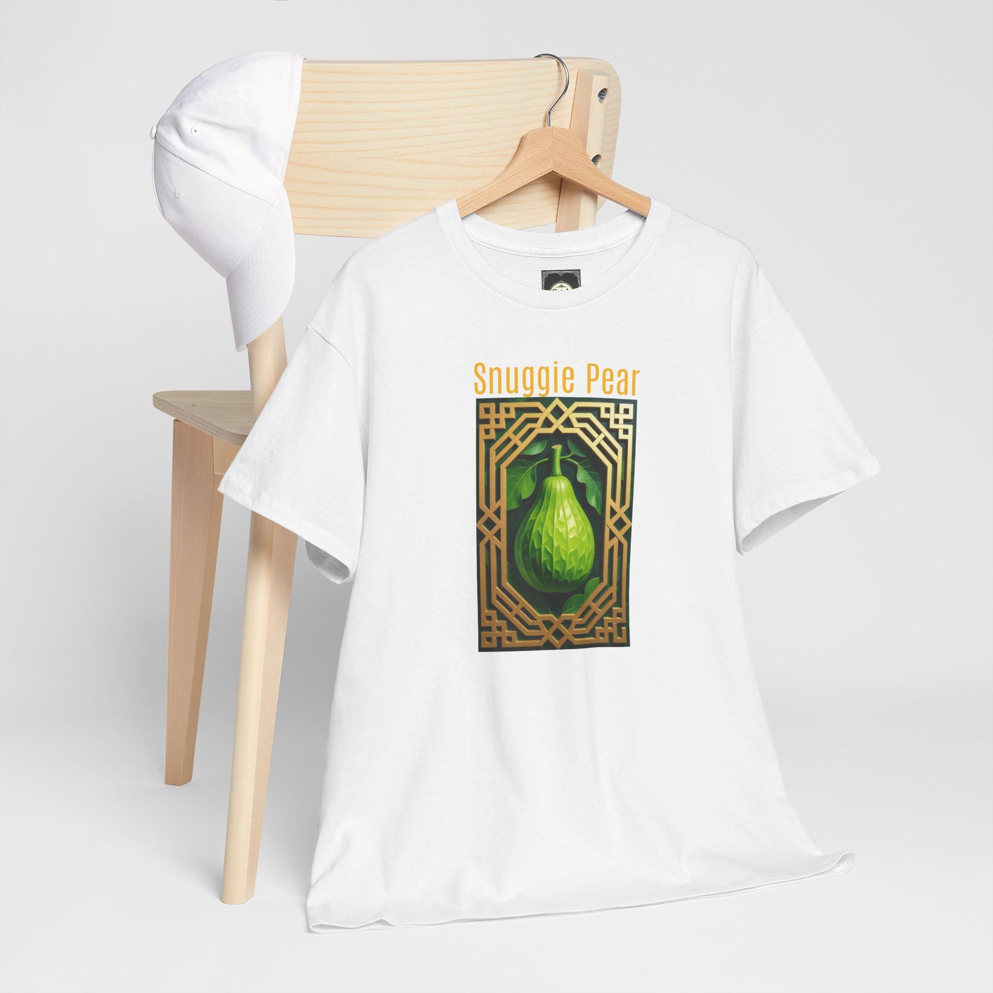 Snuggle Pear Graphic Tee - Unisex Heavy Cotton Shirt