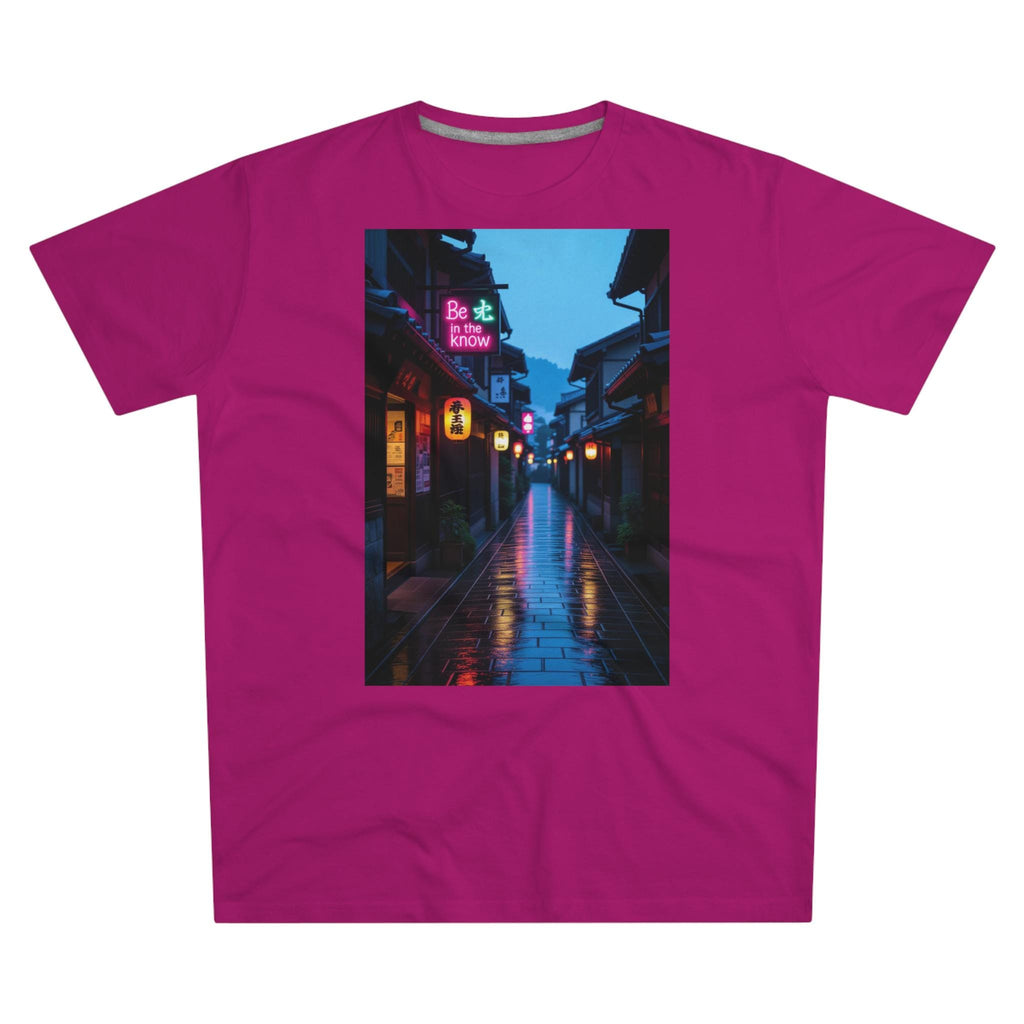Men's Cotton Tee: Vibrant Kyoto Graphic, Modern Fit