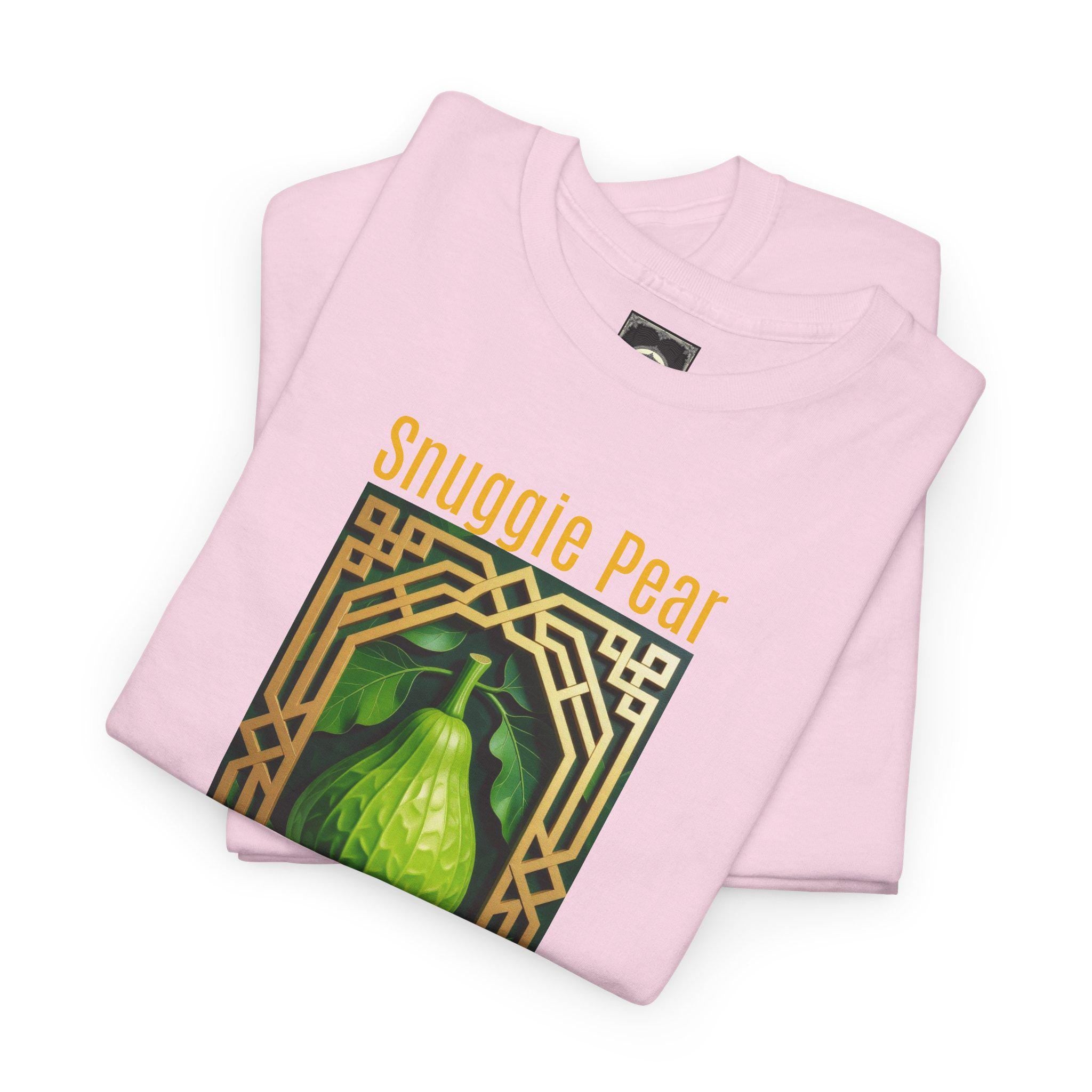 Snuggle Pear Graphic Tee - Unisex Heavy Cotton Shirt
