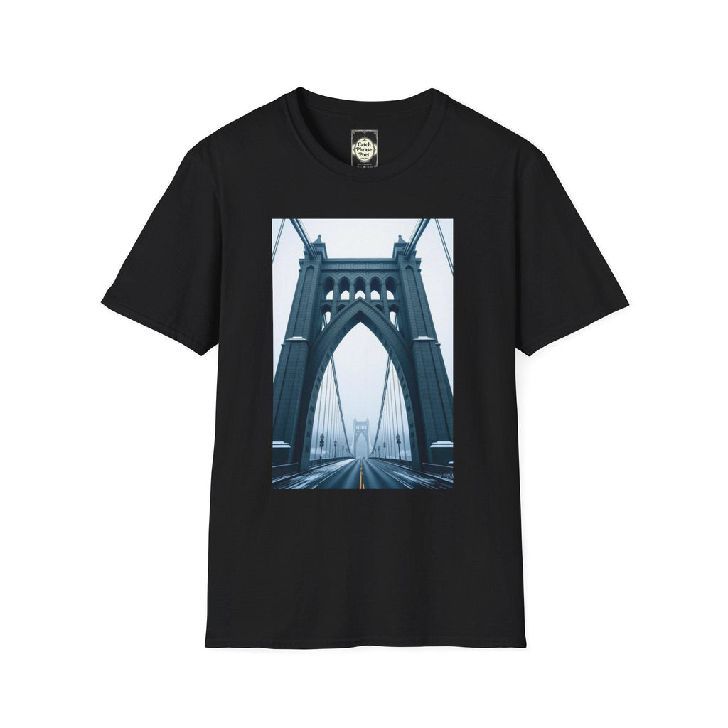 St Johns Bridge Portland Unisex T-Shirt: Modern Cityscape Tee
