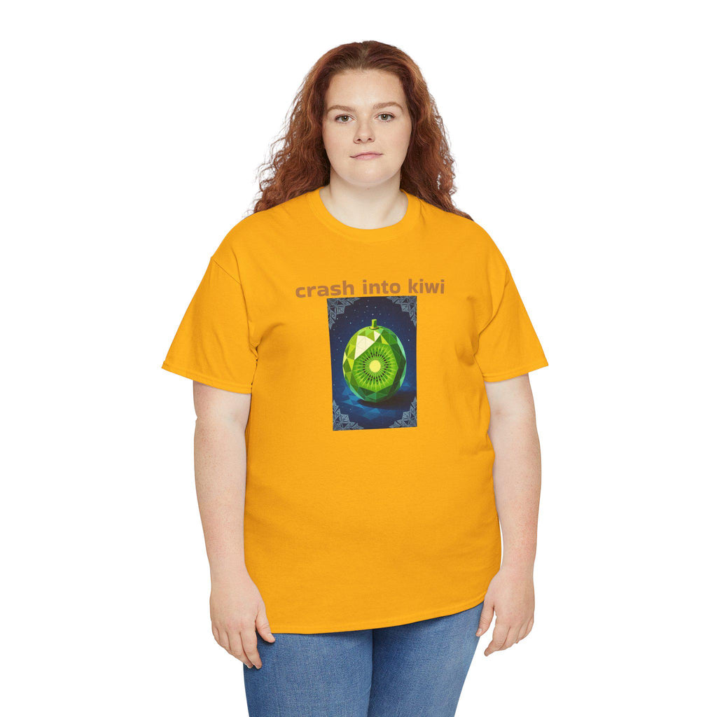 Kiwi Crash Graphic T-Shirt: Fun Unisex Cotton Tee