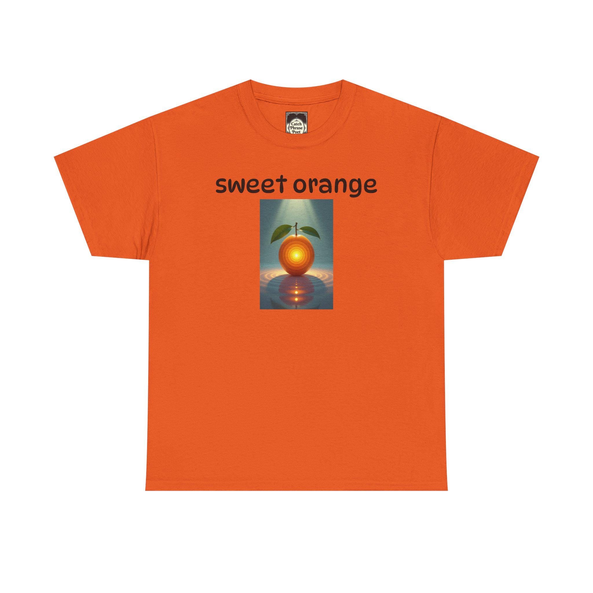 Sweet Orange Graphic Tee: Unisex Heavy Cotton T-Shirt