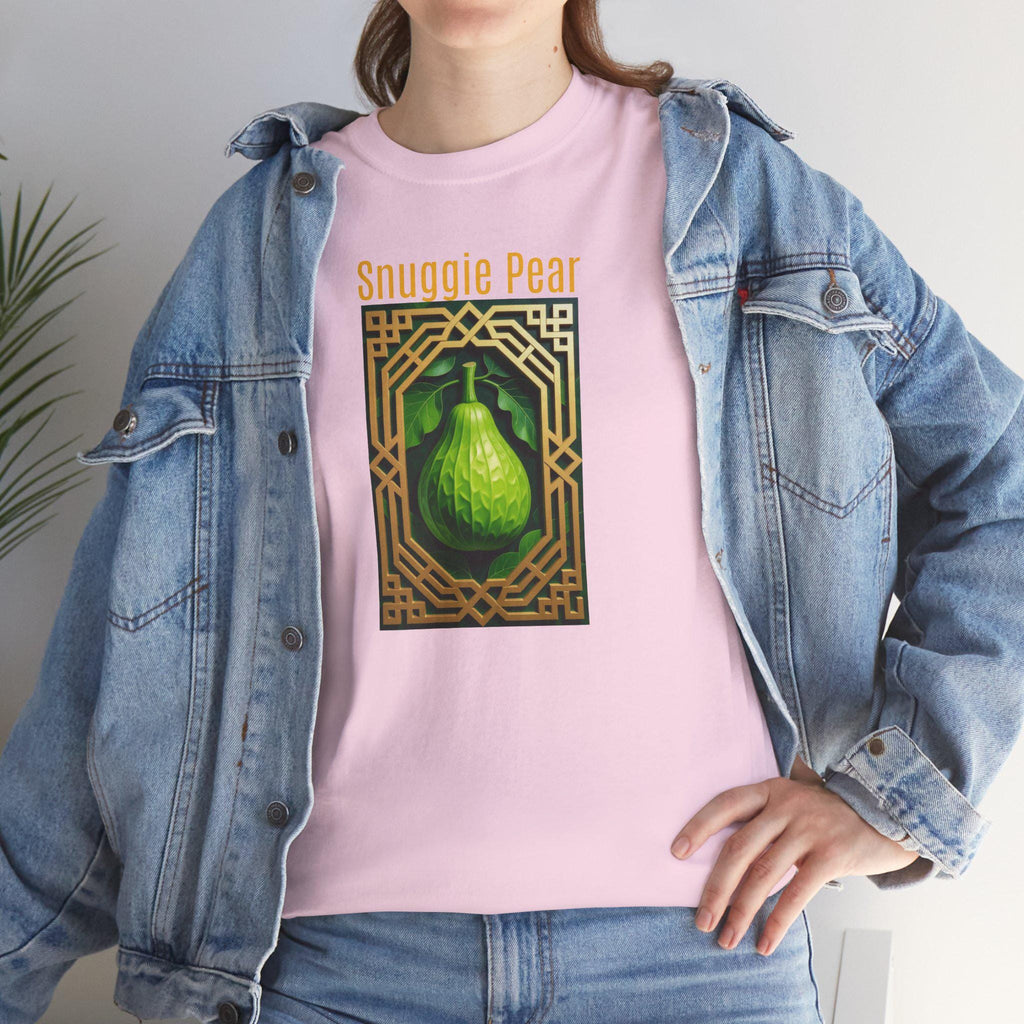 Snuggle Pear Graphic Tee - Unisex Heavy Cotton Shirt