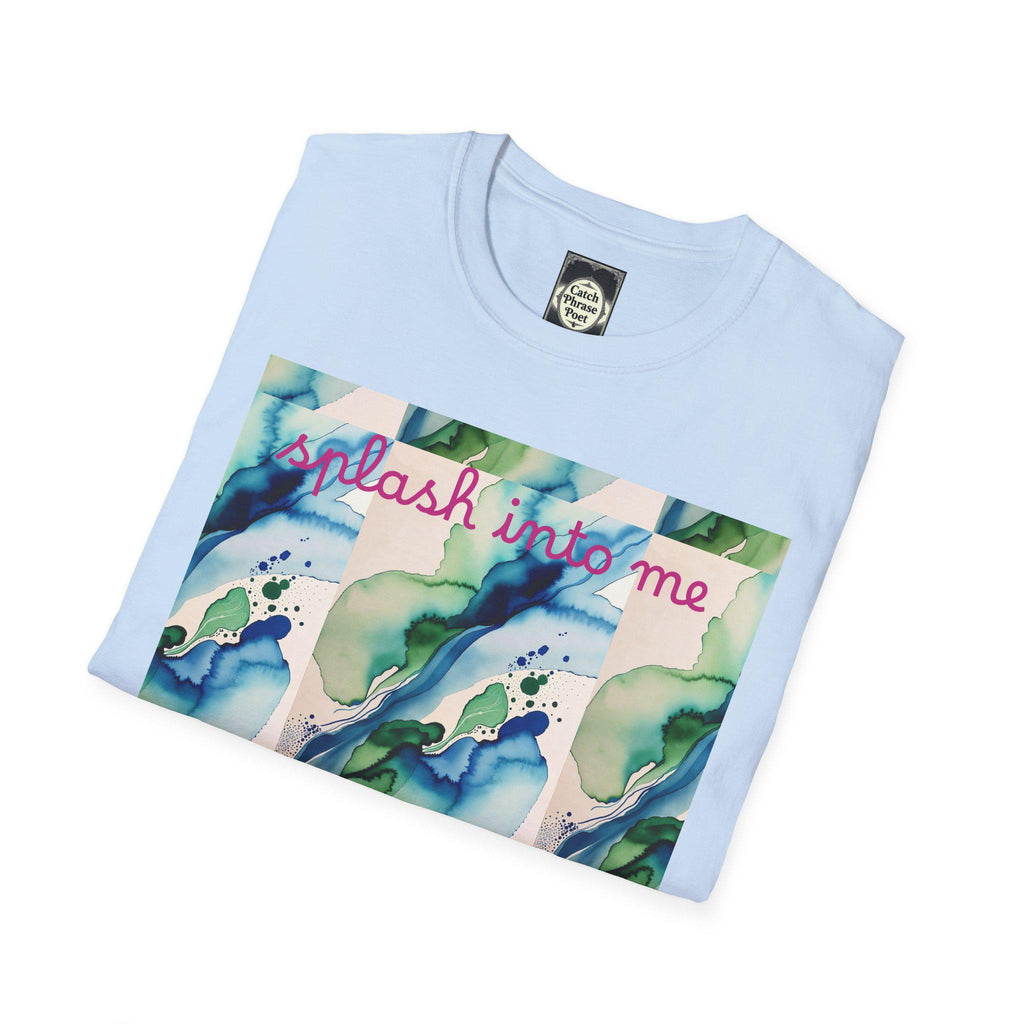 Watercolor Splash Unisex T-Shirt, Softstyle Graphic Tee