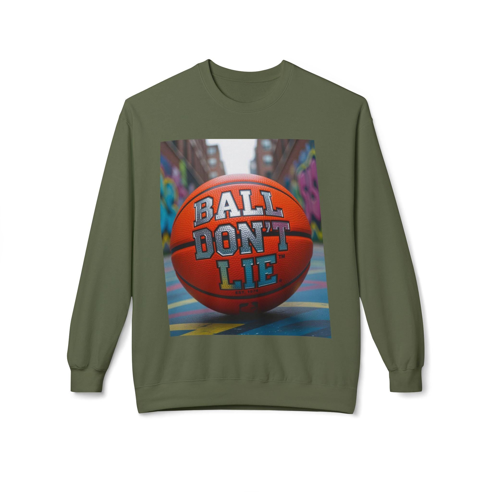Basketball "Ball Don't Lie" Crewneck Sweatshirt: Cozy Fleece
