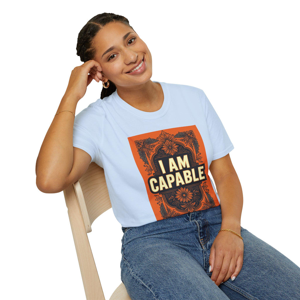 Empowering 'I AM CAPABLE' Unisex T-Shirt: Motivational Gift