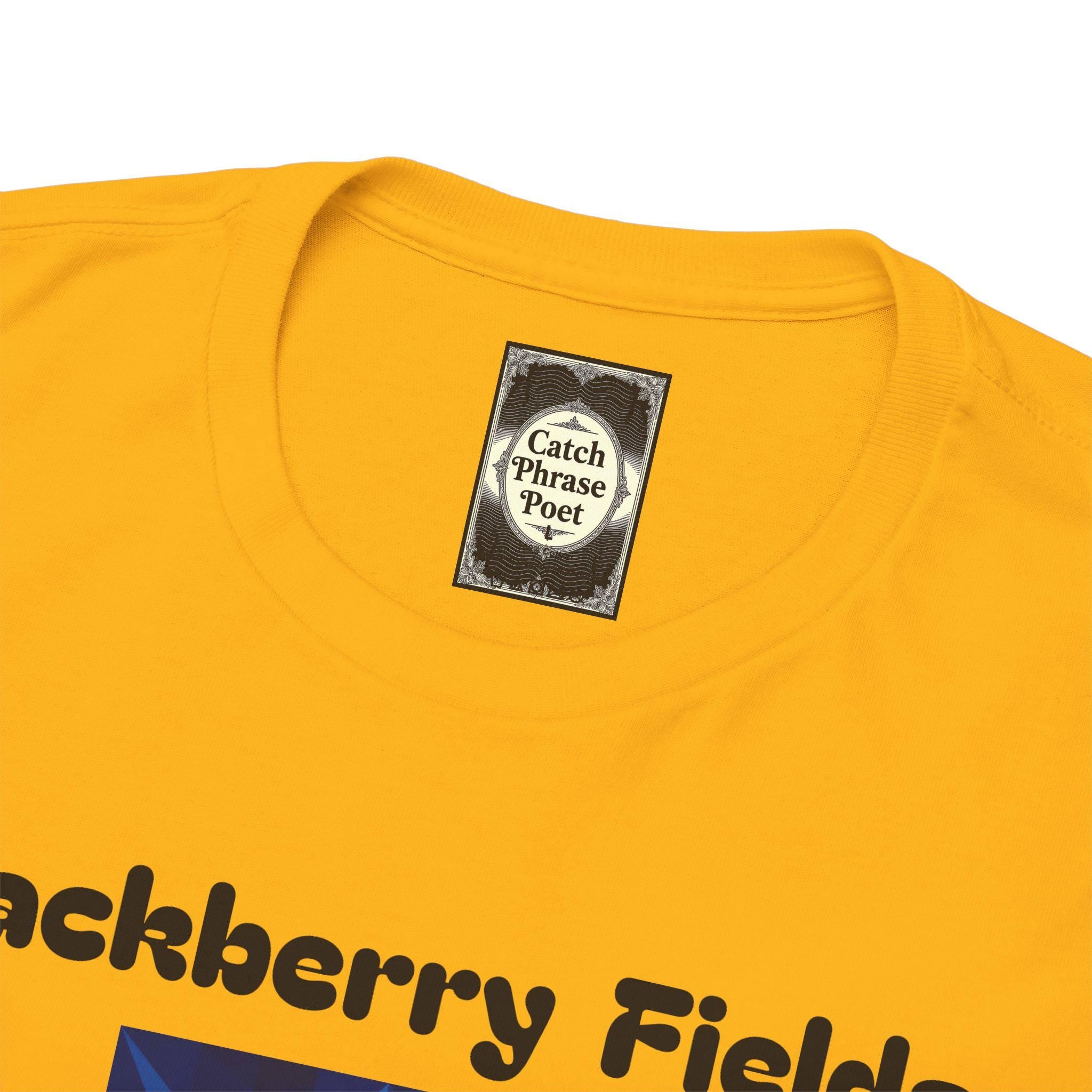 Blackberry Fields Graphic Tee: Unisex Heavy Cotton T-Shirt