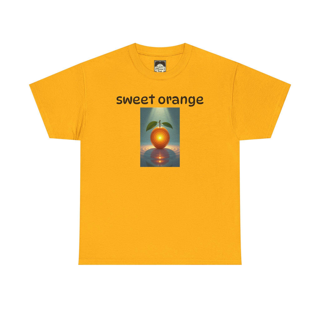 Sweet Orange Graphic Tee: Unisex Heavy Cotton T-Shirt