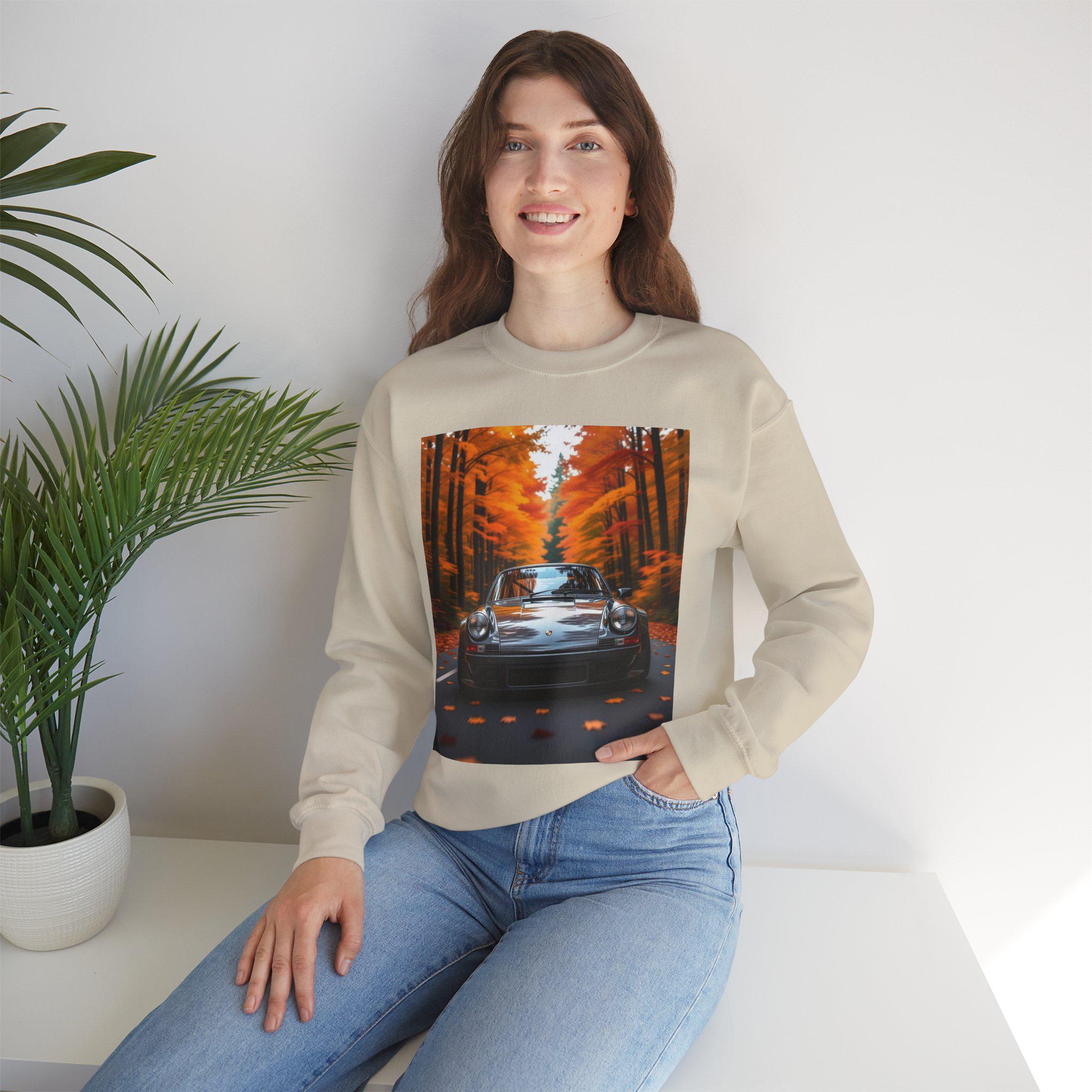 Vintage Car Autumn Sweatshirt: Cozy Unisex Crewneck