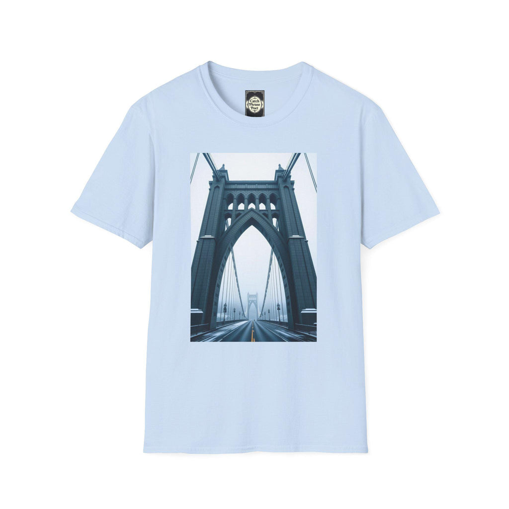 St Johns Bridge Portland Unisex T-Shirt: Modern Cityscape Tee
