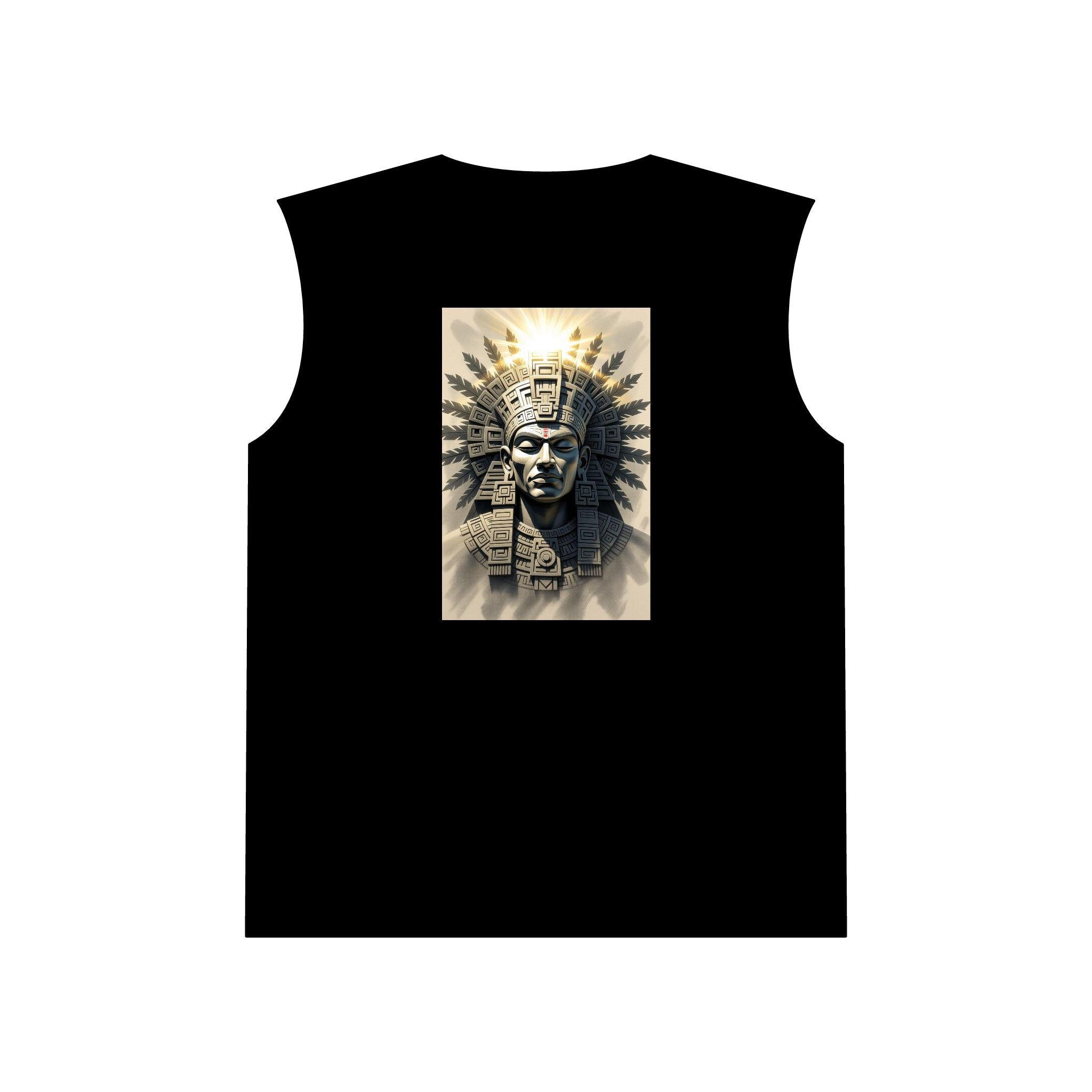 Tribal Art Muscle Tank Top: Aztec Print, Summer Festival Wear