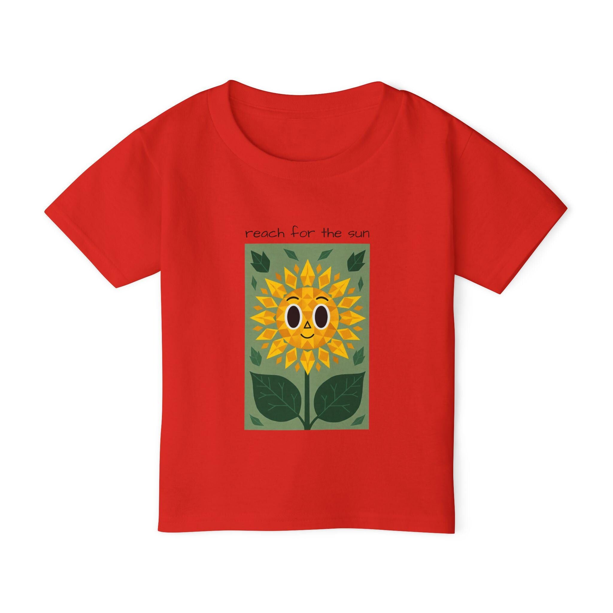Sunflower Toddler T-Shirt, 'Reach for the Sun' Kids Tee