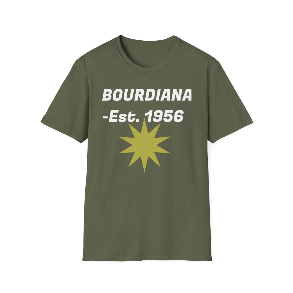 Retro Bourdiana Est. 1956 T-Shirt: Unisex Softstyle Tee