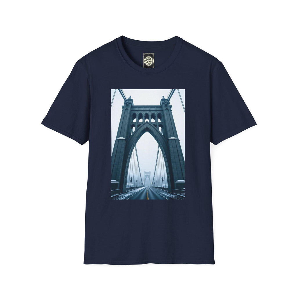 St Johns Bridge Portland Unisex T-Shirt: Modern Cityscape Tee