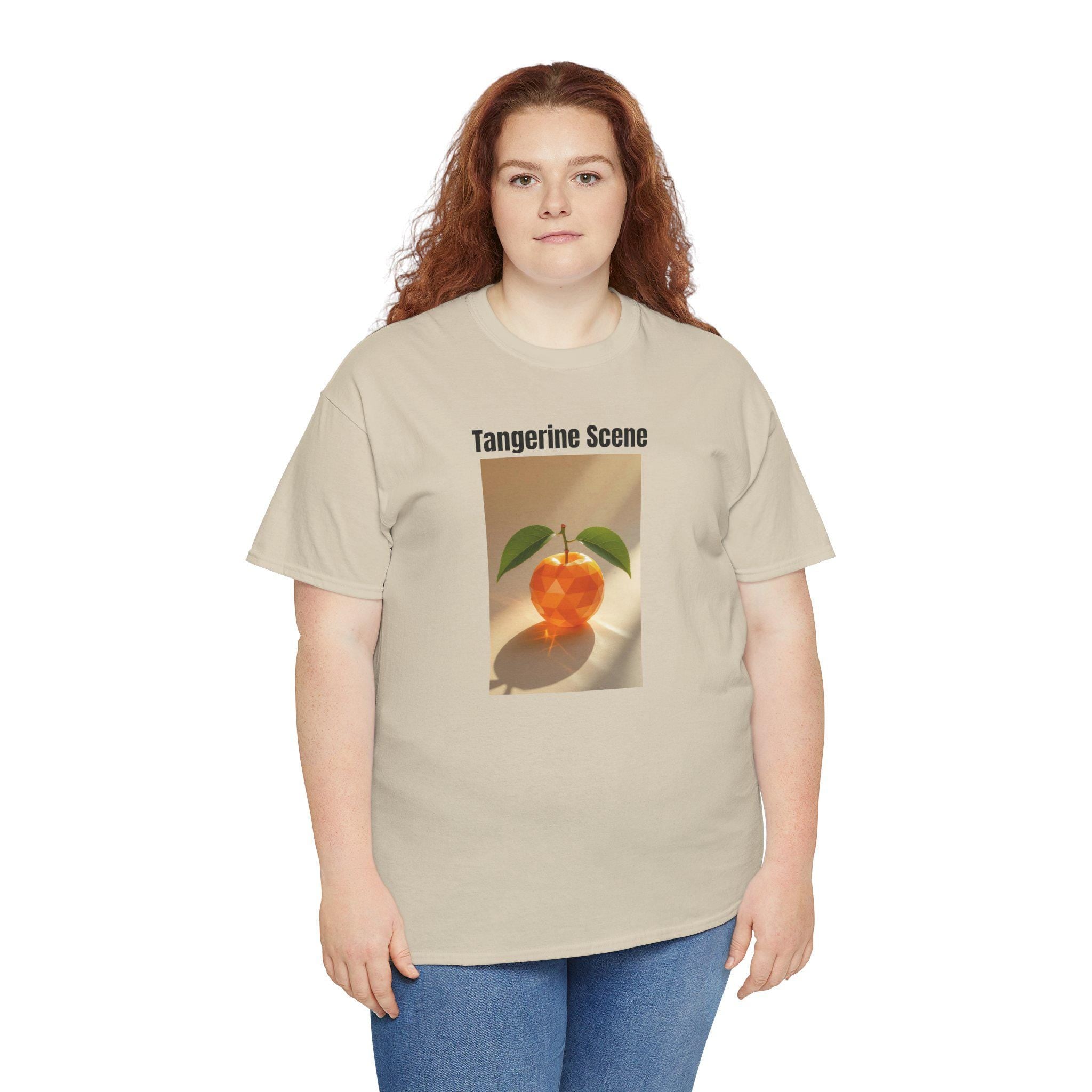 Tangerine Scene Graphic Tee - Unisex Heavy Cotton T-Shirt
