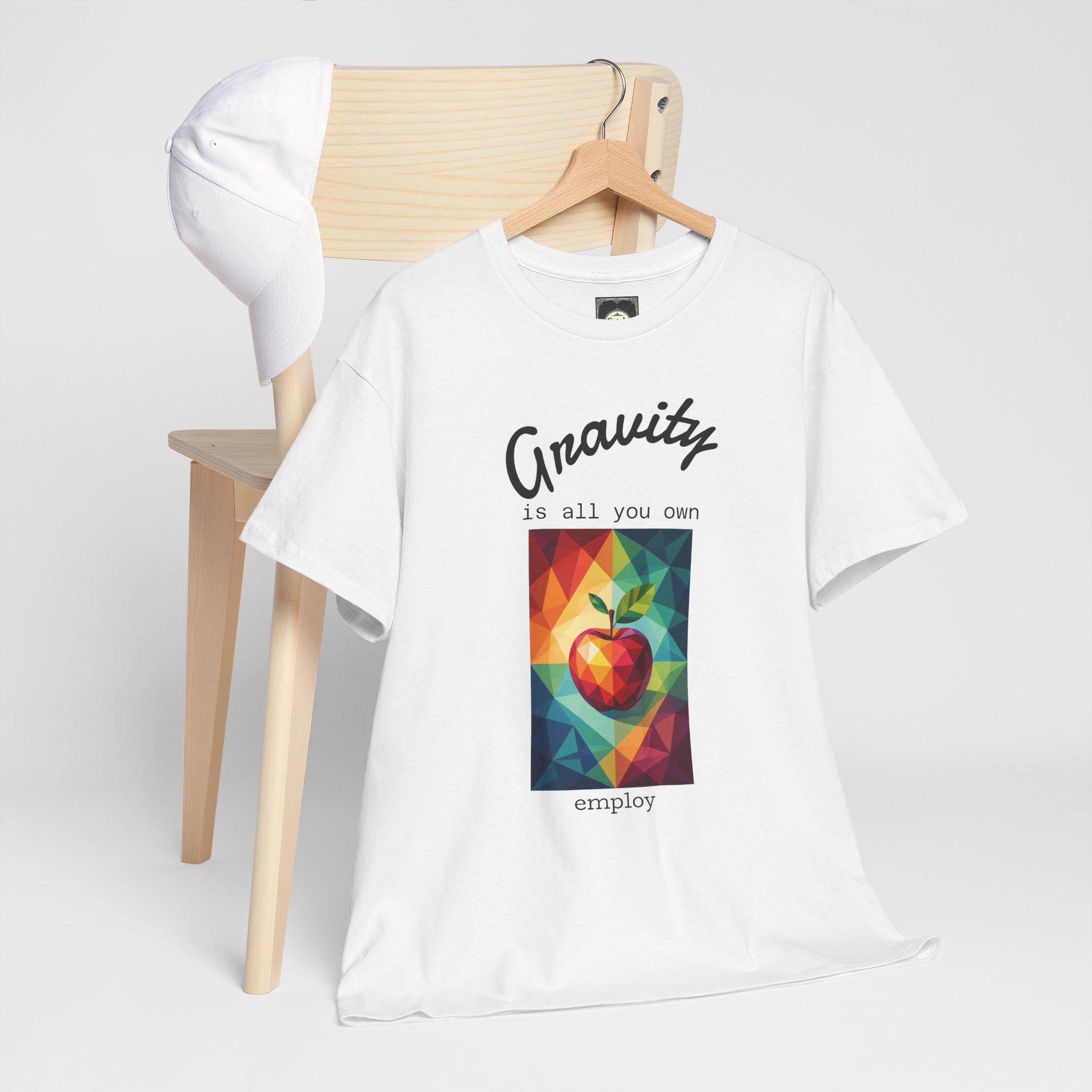 Poetic Gravity T-Shirt: Universe Vibes Astronomy Top