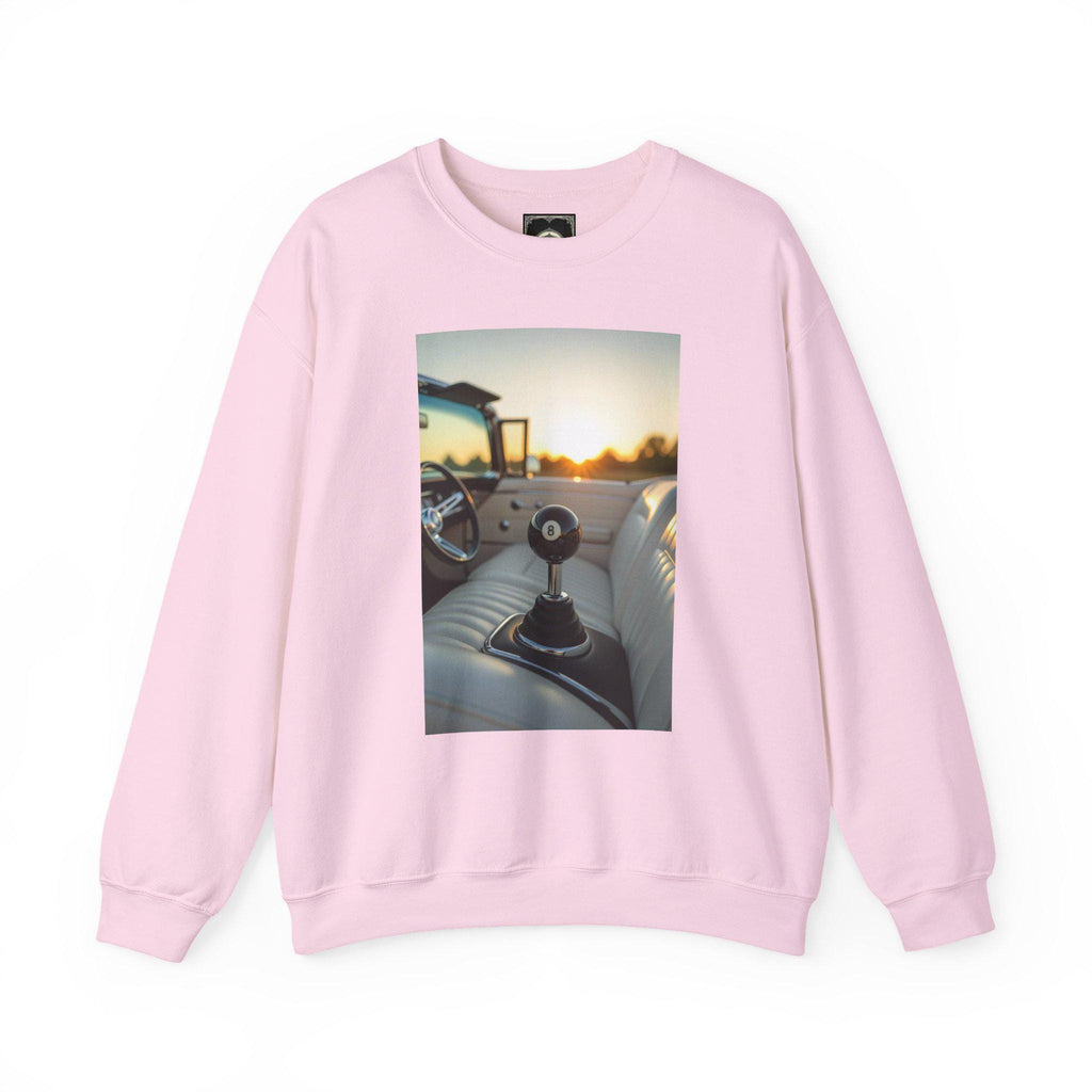 Vintage Car Crewneck Sweatshirt: Retro Road Trip Style