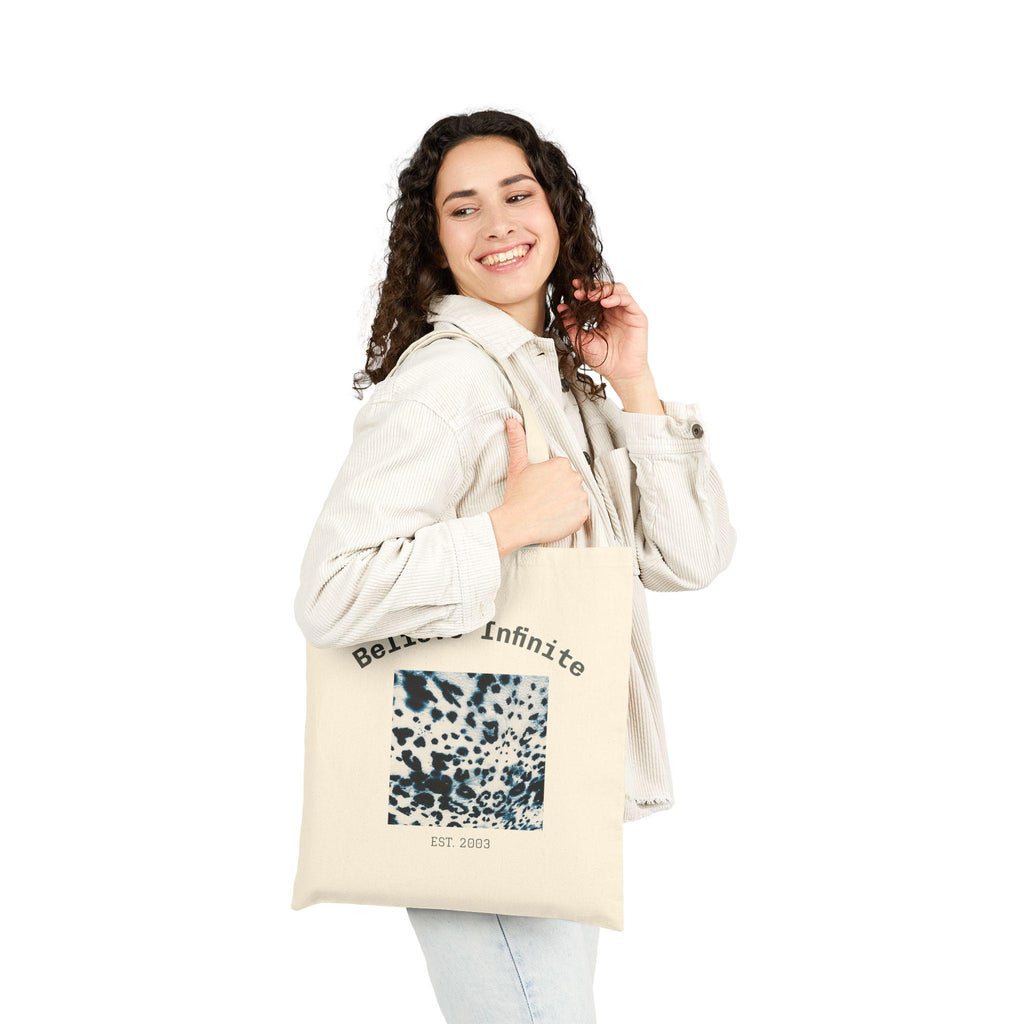 Believe Infinite Cotton Canvas Tote Bag: Eco-Friendly Reusable Shopping Bag