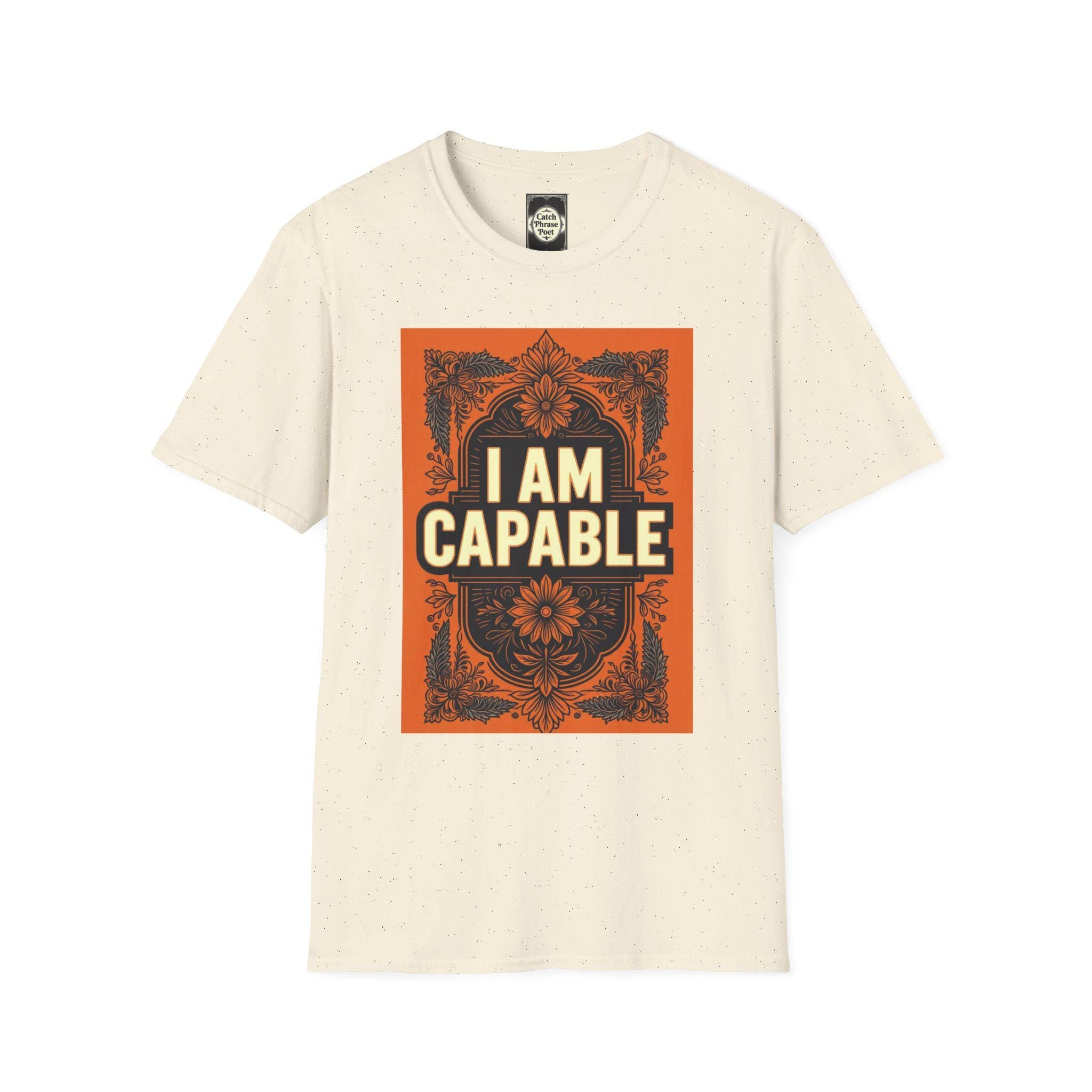 Empowering 'I AM CAPABLE' Unisex T-Shirt: Motivational Gift