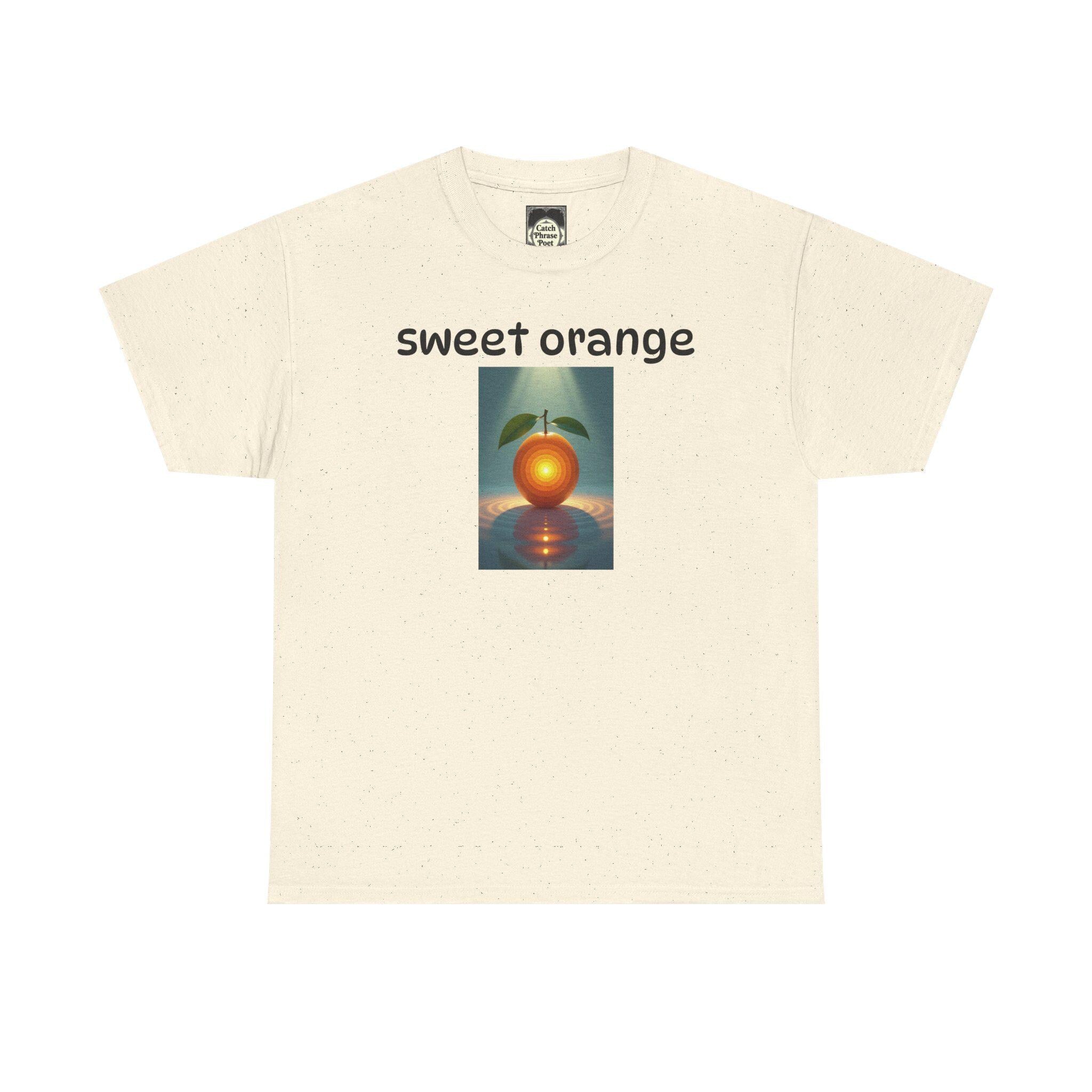 Sweet Orange Graphic Tee: Unisex Heavy Cotton T-Shirt