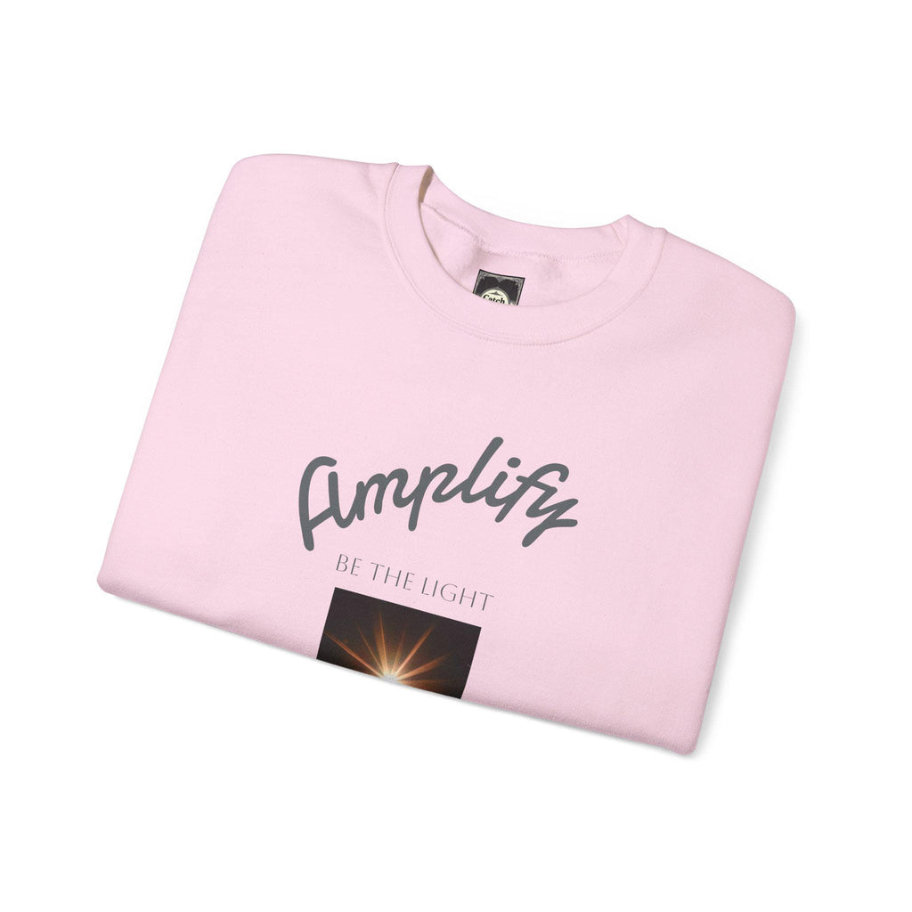Amplify Your Spirit Unisex Crewneck Sweatshirt, Cozy Apparel, Inspirational Gift, Motivation Sweater, Relaxed Fit