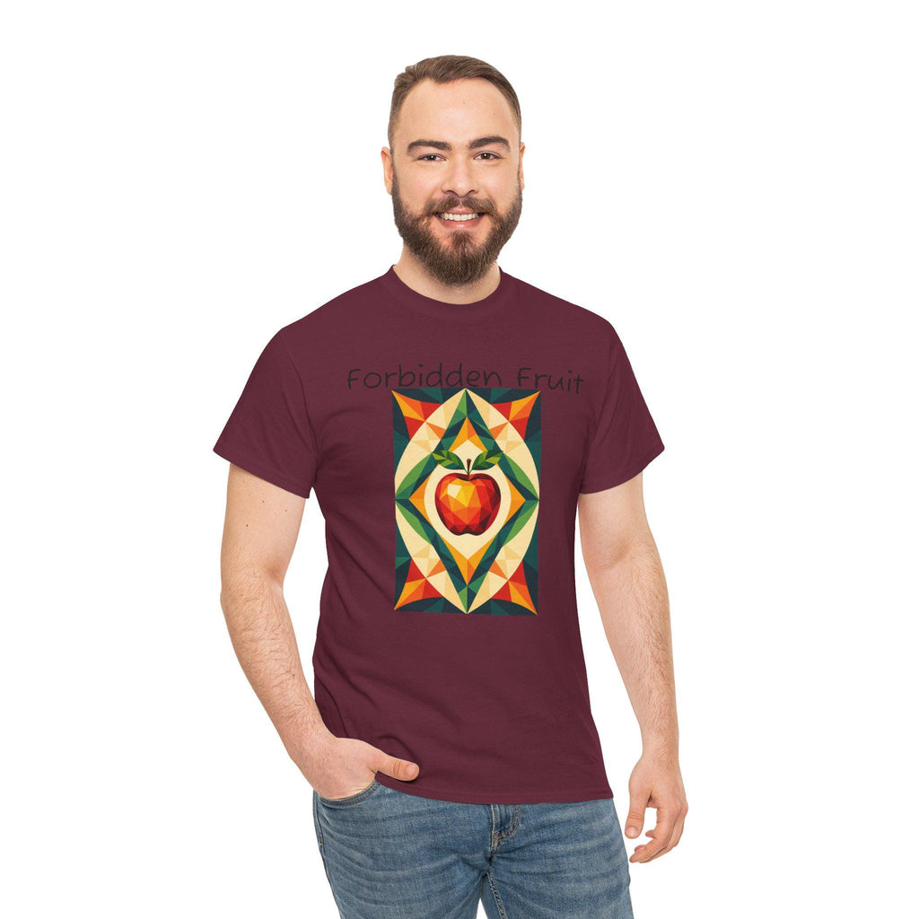Forbidden Fruit Graphic Tee: Unisex Heavy Cotton, Art Lover Gift