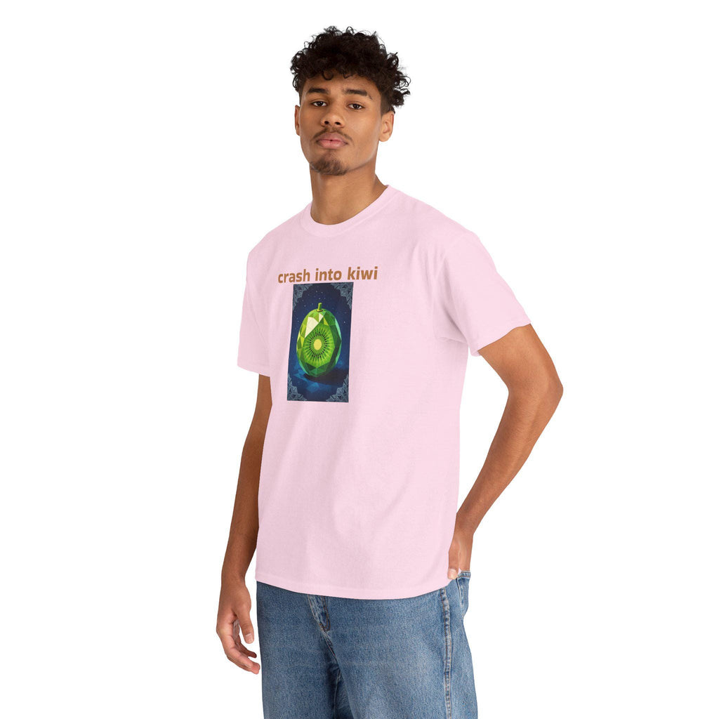 Kiwi Crash Graphic T-Shirt: Fun Unisex Cotton Tee