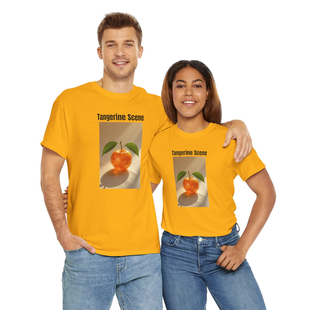 Tangerine Scene Graphic Tee - Unisex Heavy Cotton T-Shirt