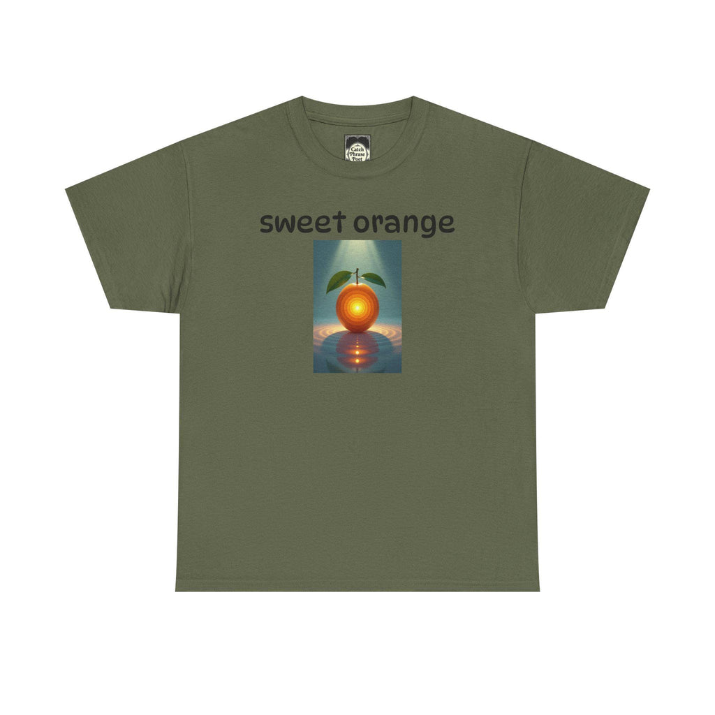 Sweet Orange Graphic Tee: Unisex Heavy Cotton T-Shirt