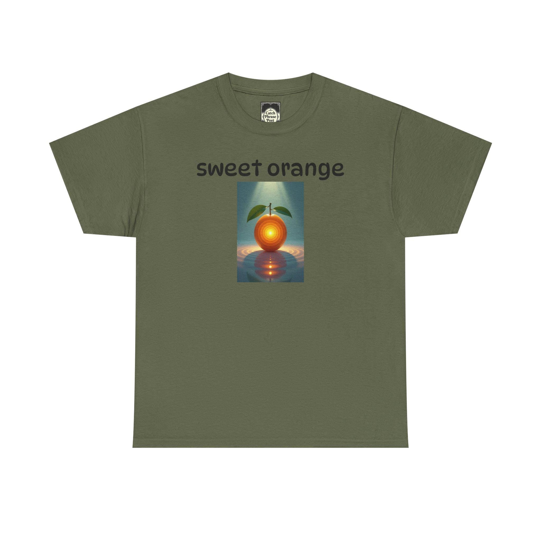 Sweet Orange Graphic Tee: Unisex Heavy Cotton T-Shirt
