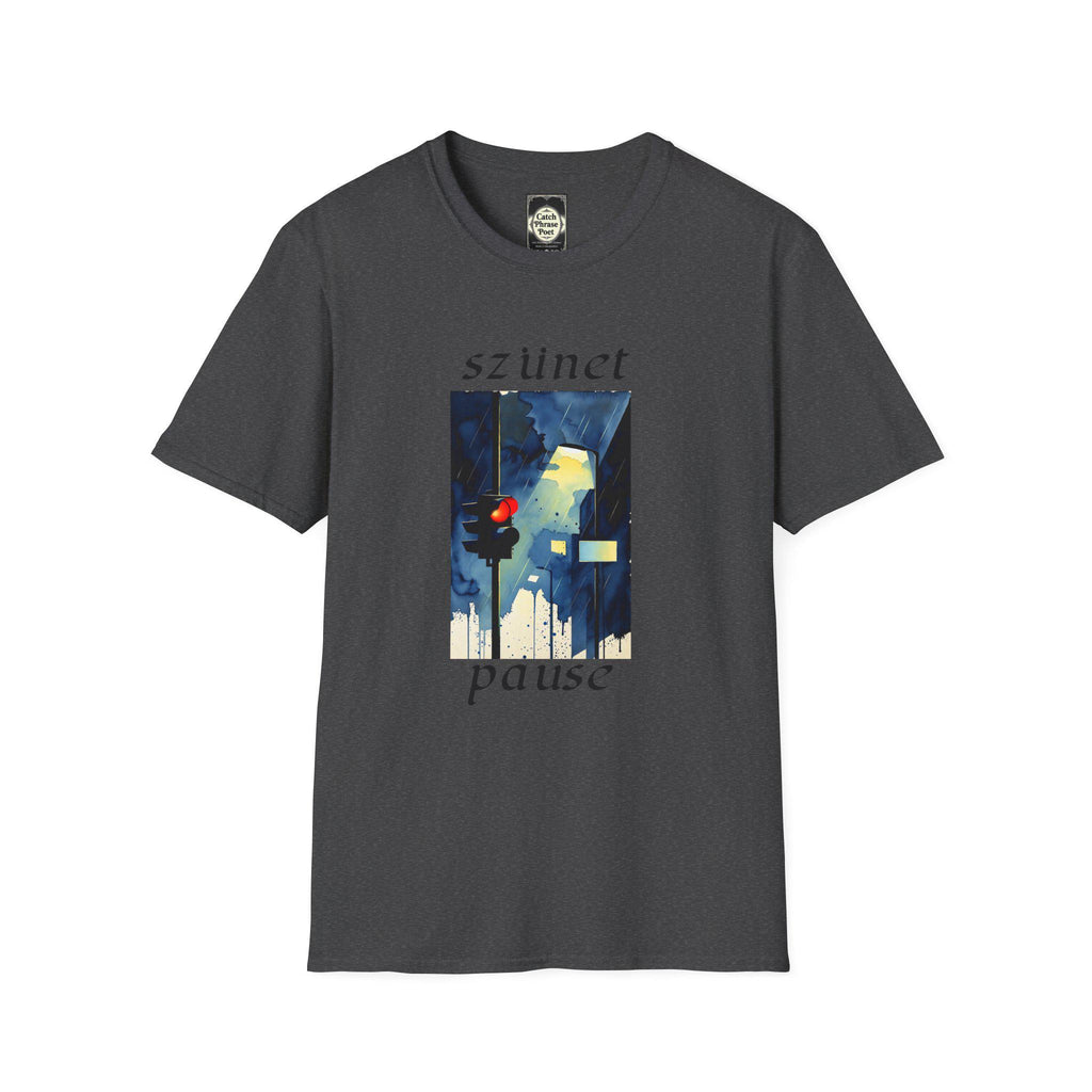 Pause Artistic T-Shirt – Unisex Softstyle Tee with Unique Graphic
