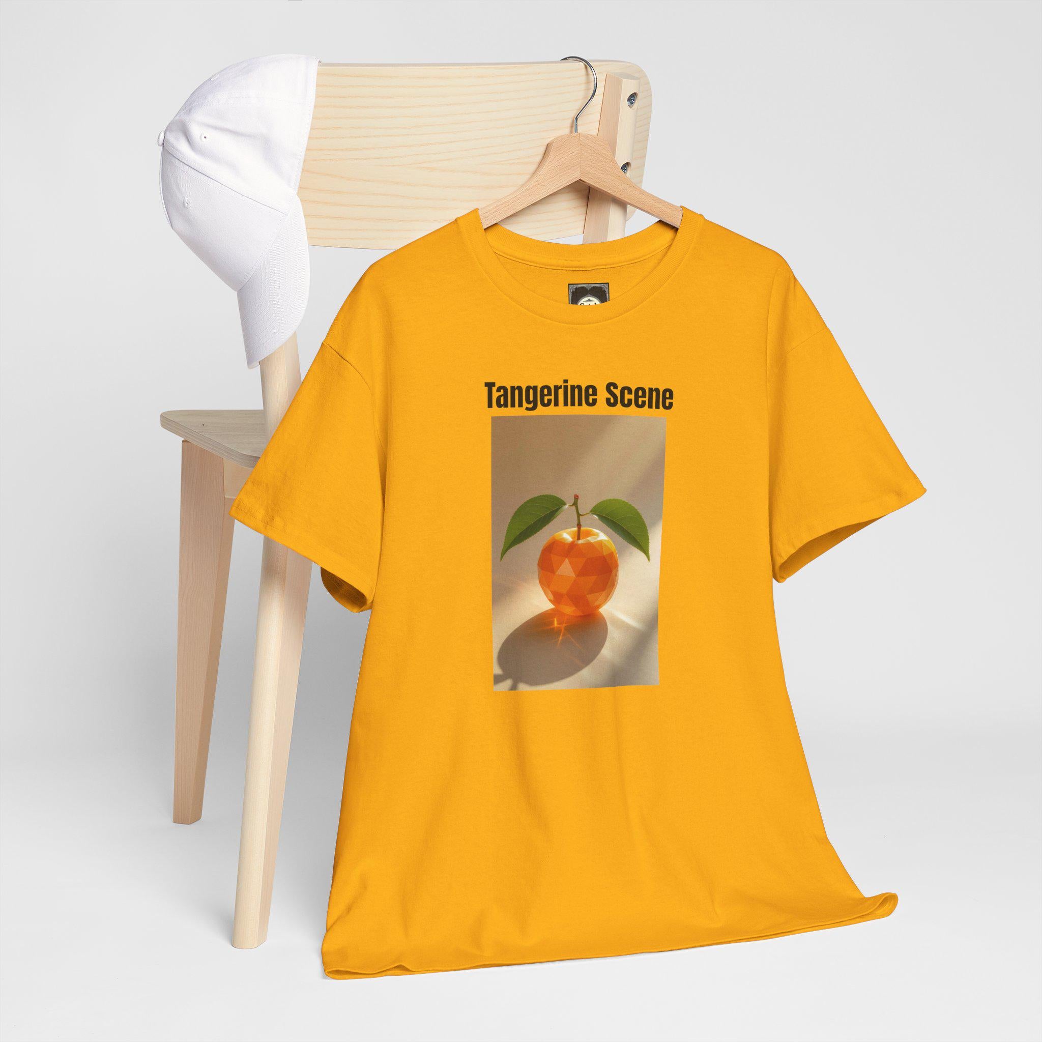 Tangerine Scene Graphic Tee - Unisex Heavy Cotton T-Shirt