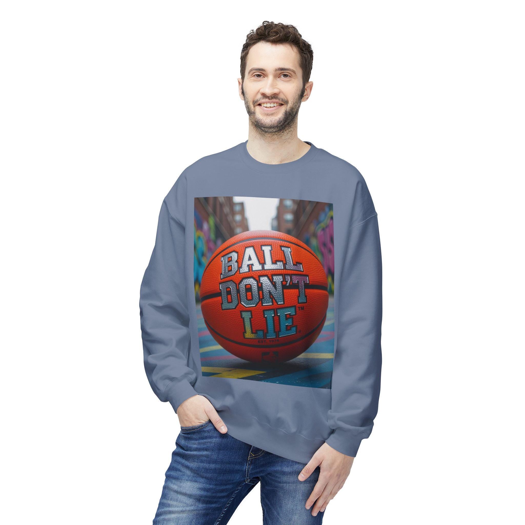 Basketball "Ball Don't Lie" Crewneck Sweatshirt: Cozy Fleece