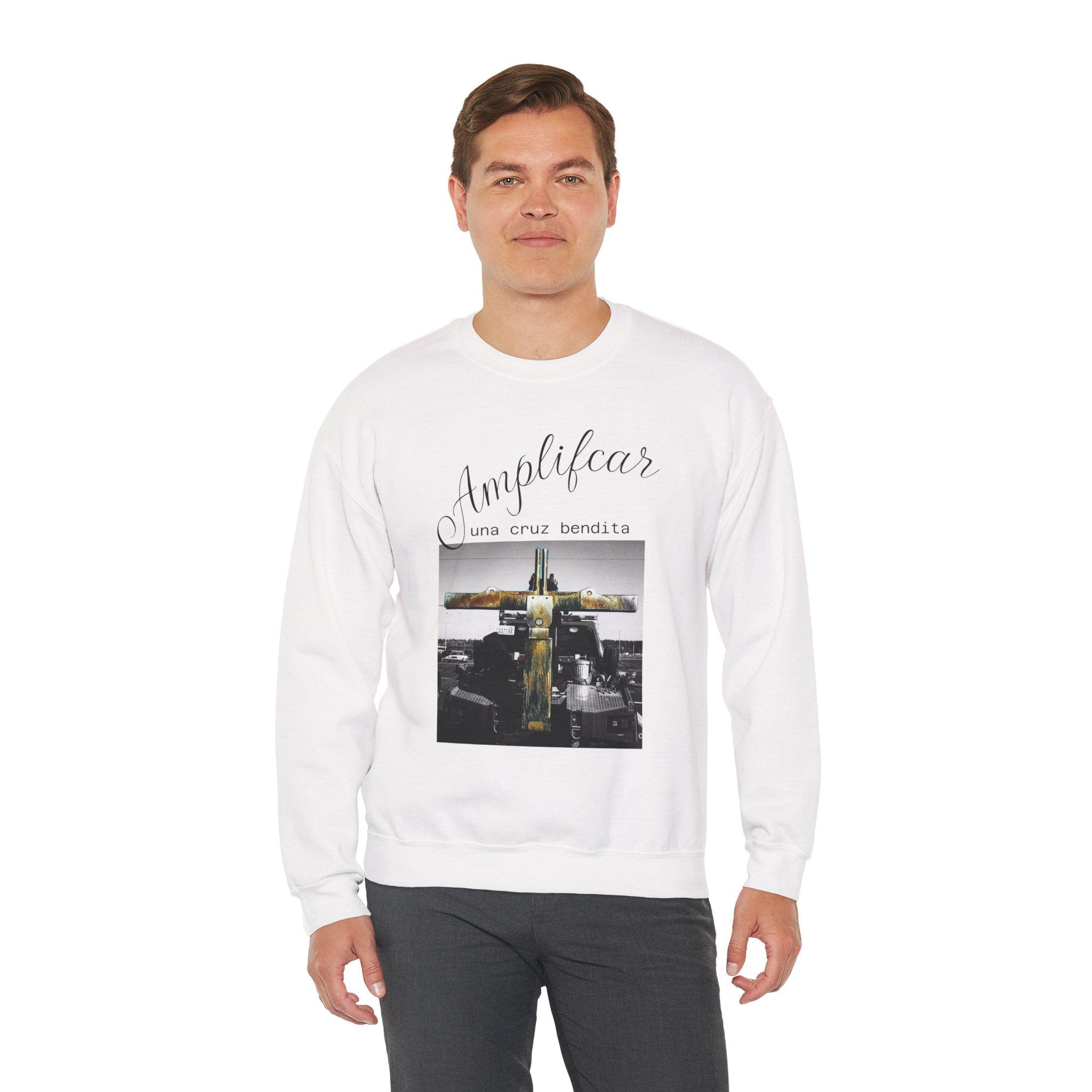 Amplify Your Faith Sweatshirt | Unisex Crewneck with Inspirational Design