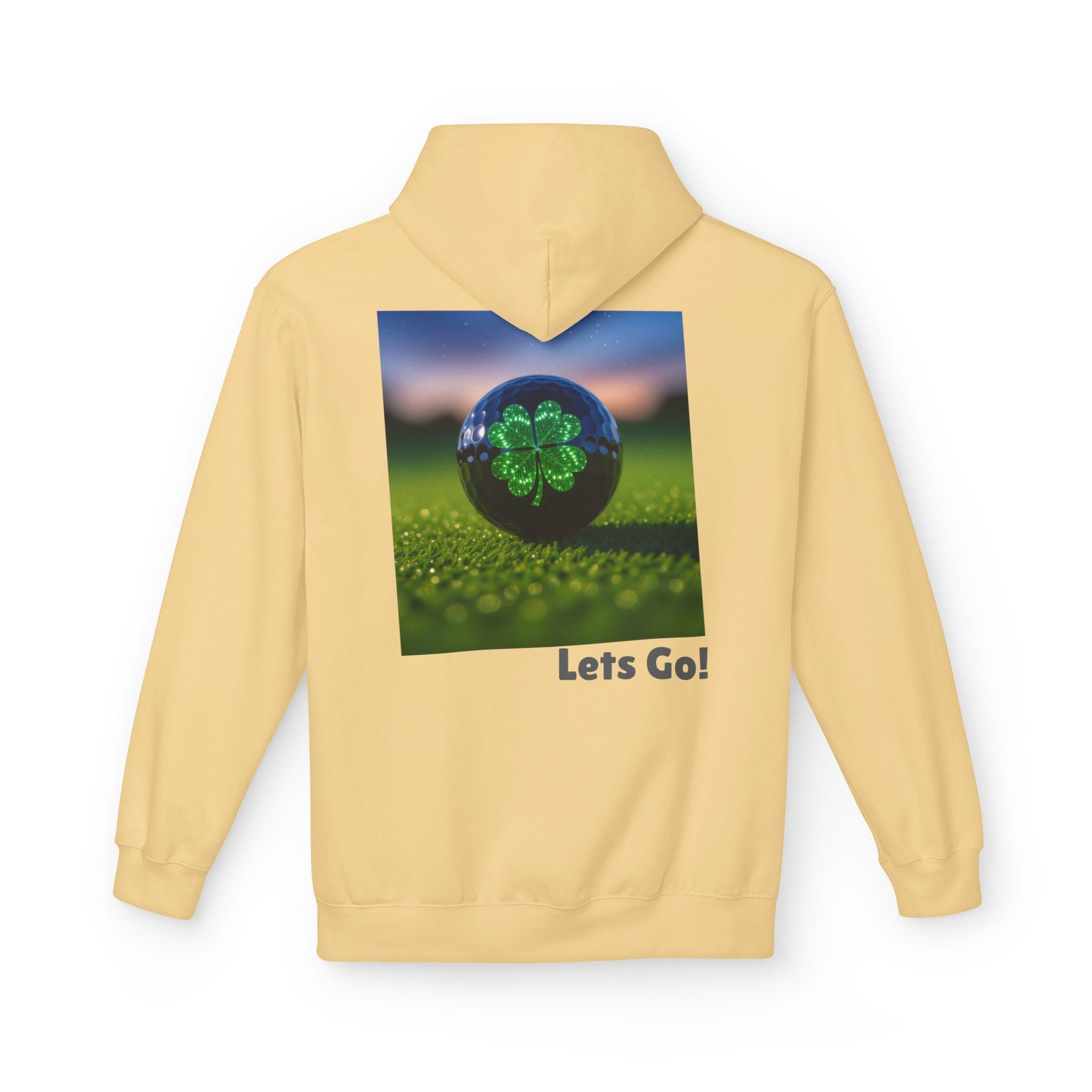 St. Patrick's Day Fleece Hoodie: Lets Go Graphic Sweatshirt